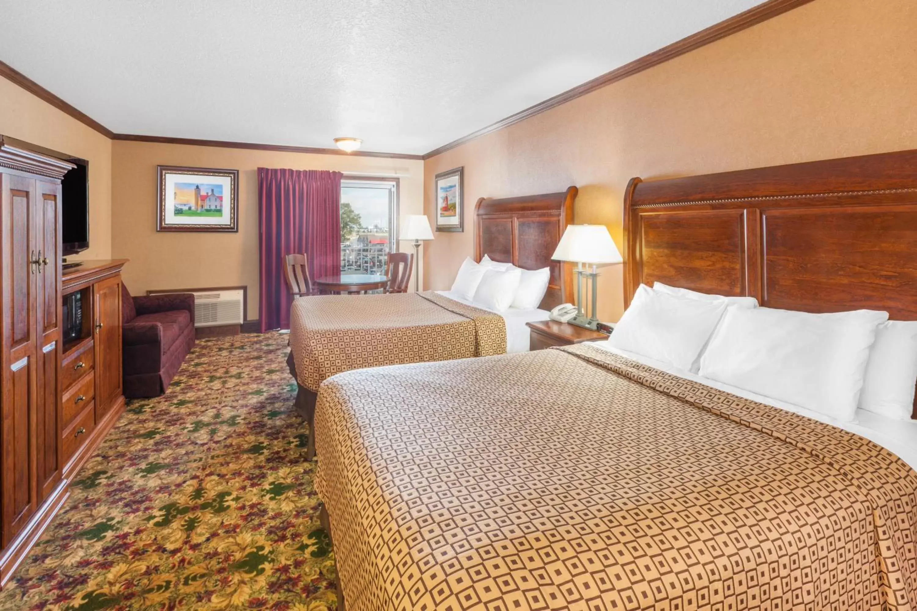 Queen Room with Two Queen Beds - Non-Smoking in Ramada by Wyndham Mackinaw City Waterfront Queen Room with Two Queen Beds - Non-Smoking in Ramada by Wyndham Mackinaw City Waterfront