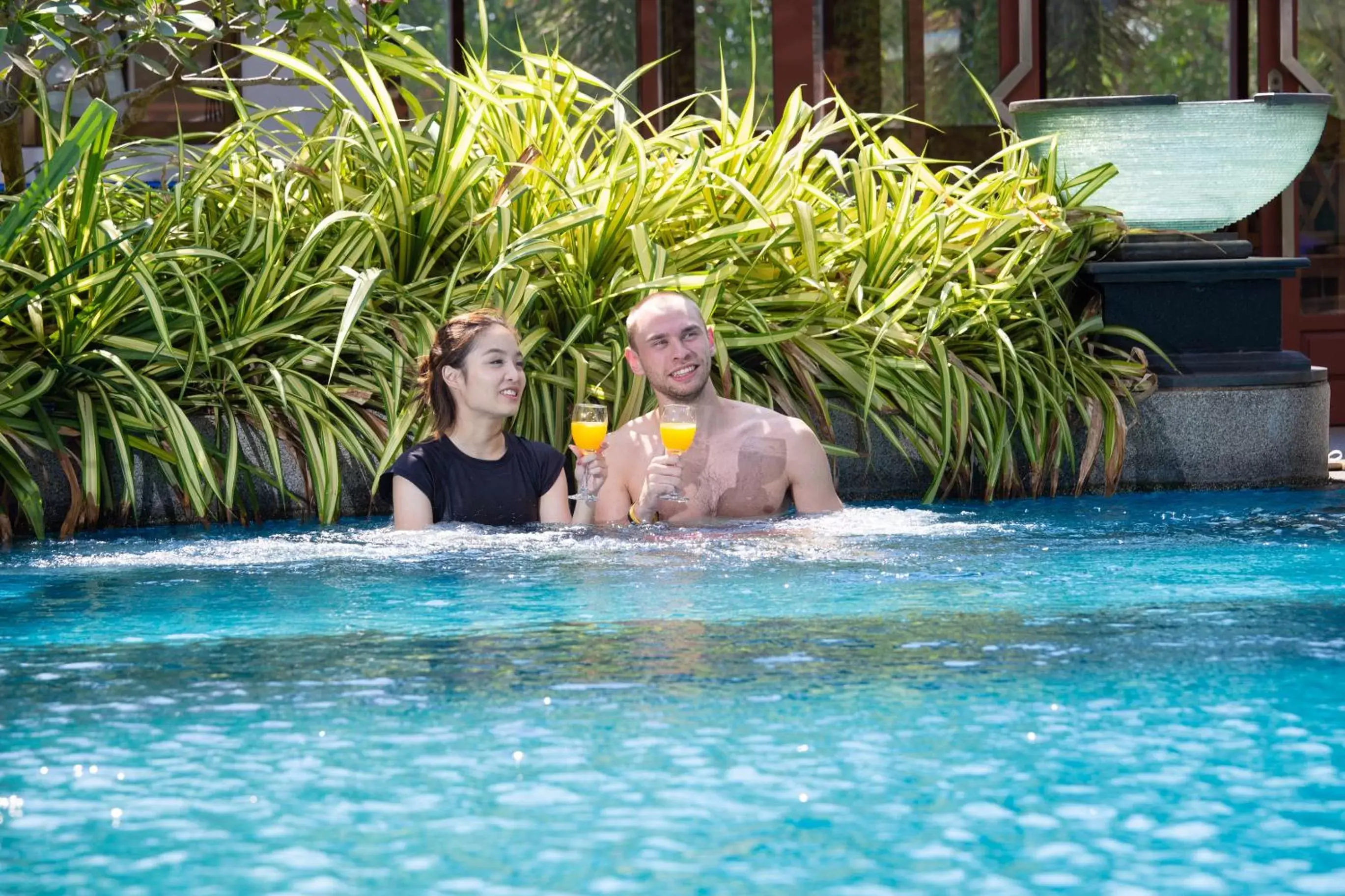 People, Swimming Pool in Lasalle Suites Hotel & Residence