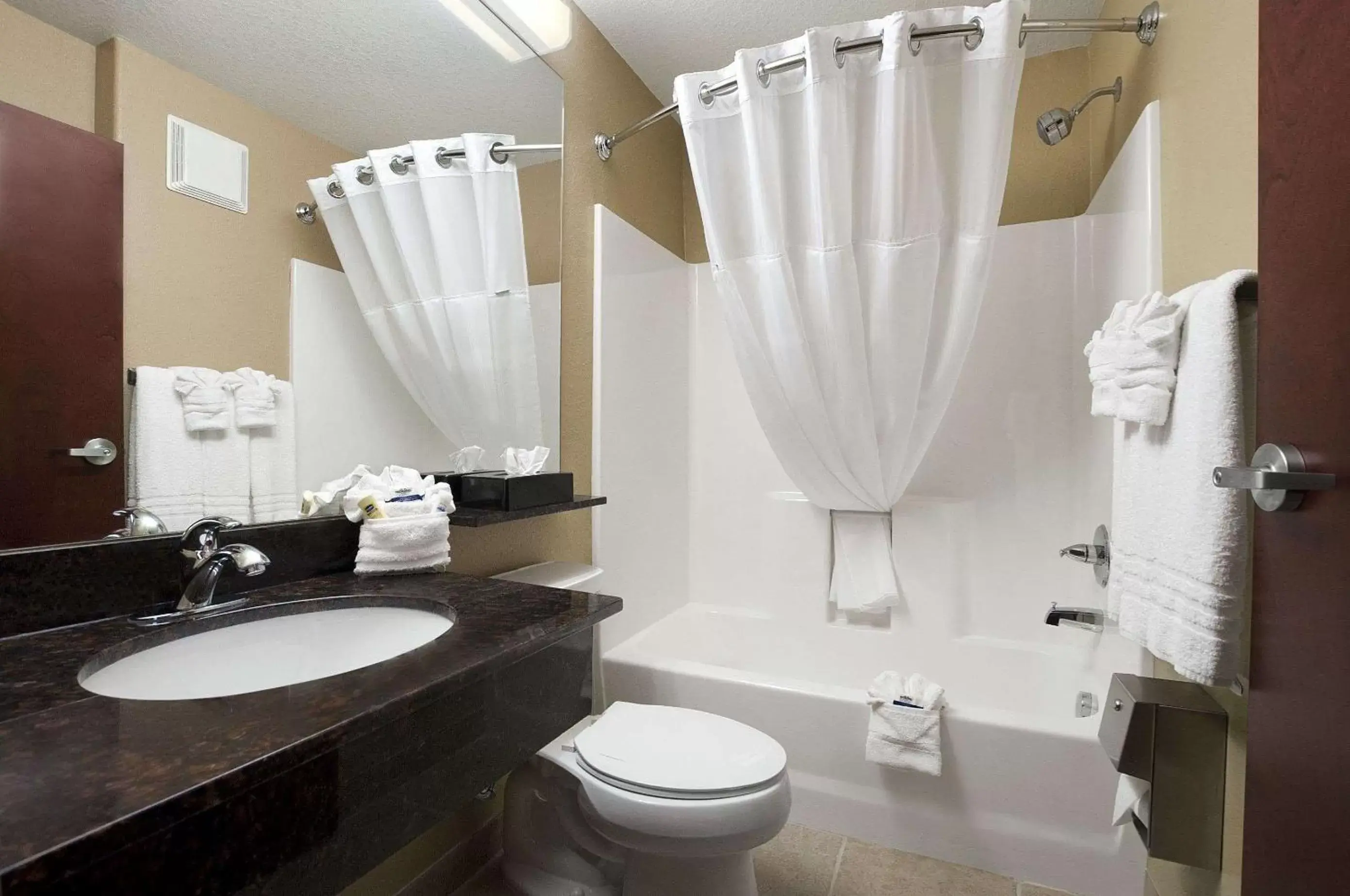 Bathroom in Microtel Inn & Suites Gonzales TX