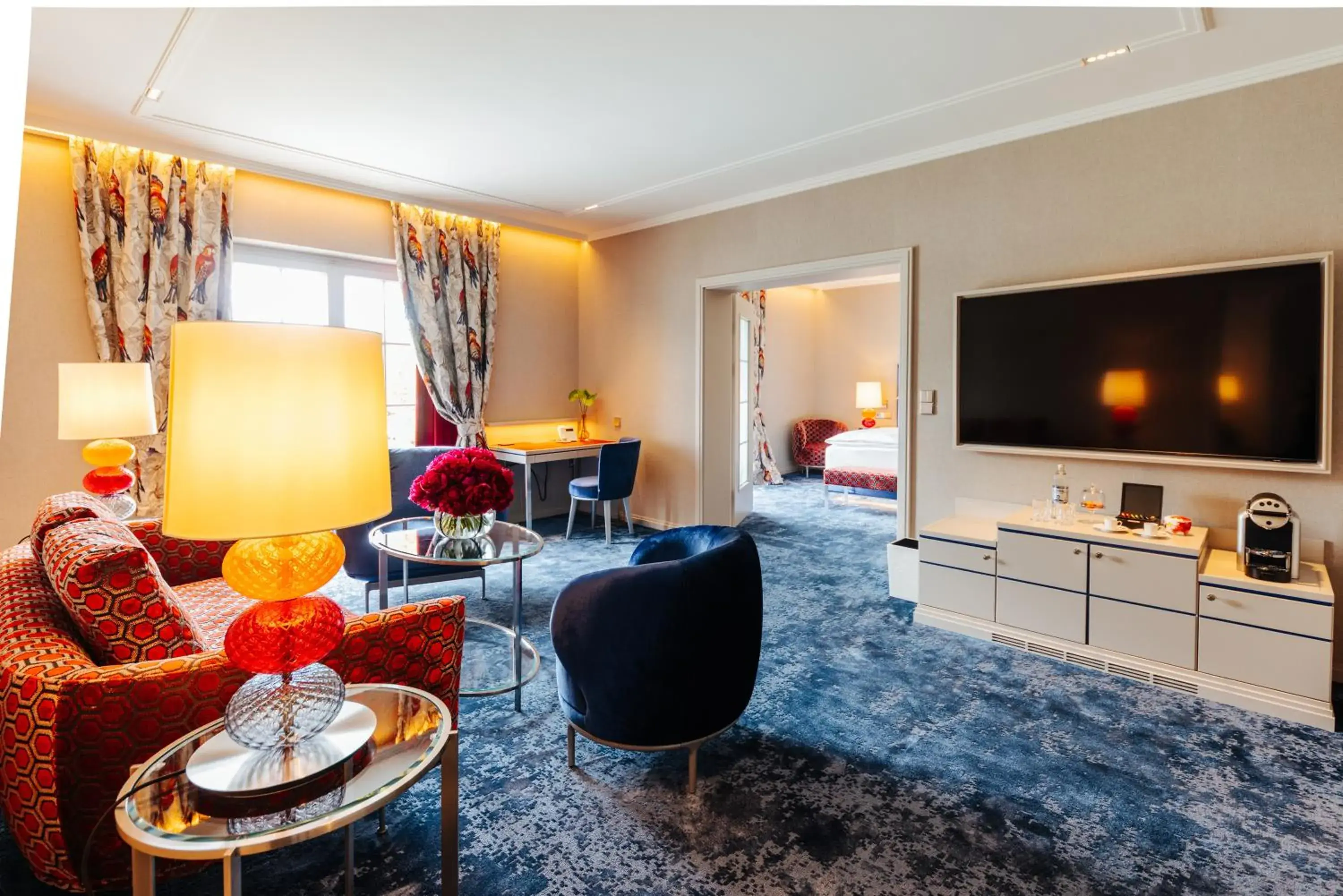 Bedroom, Seating Area in Hotel Schloss Seefels