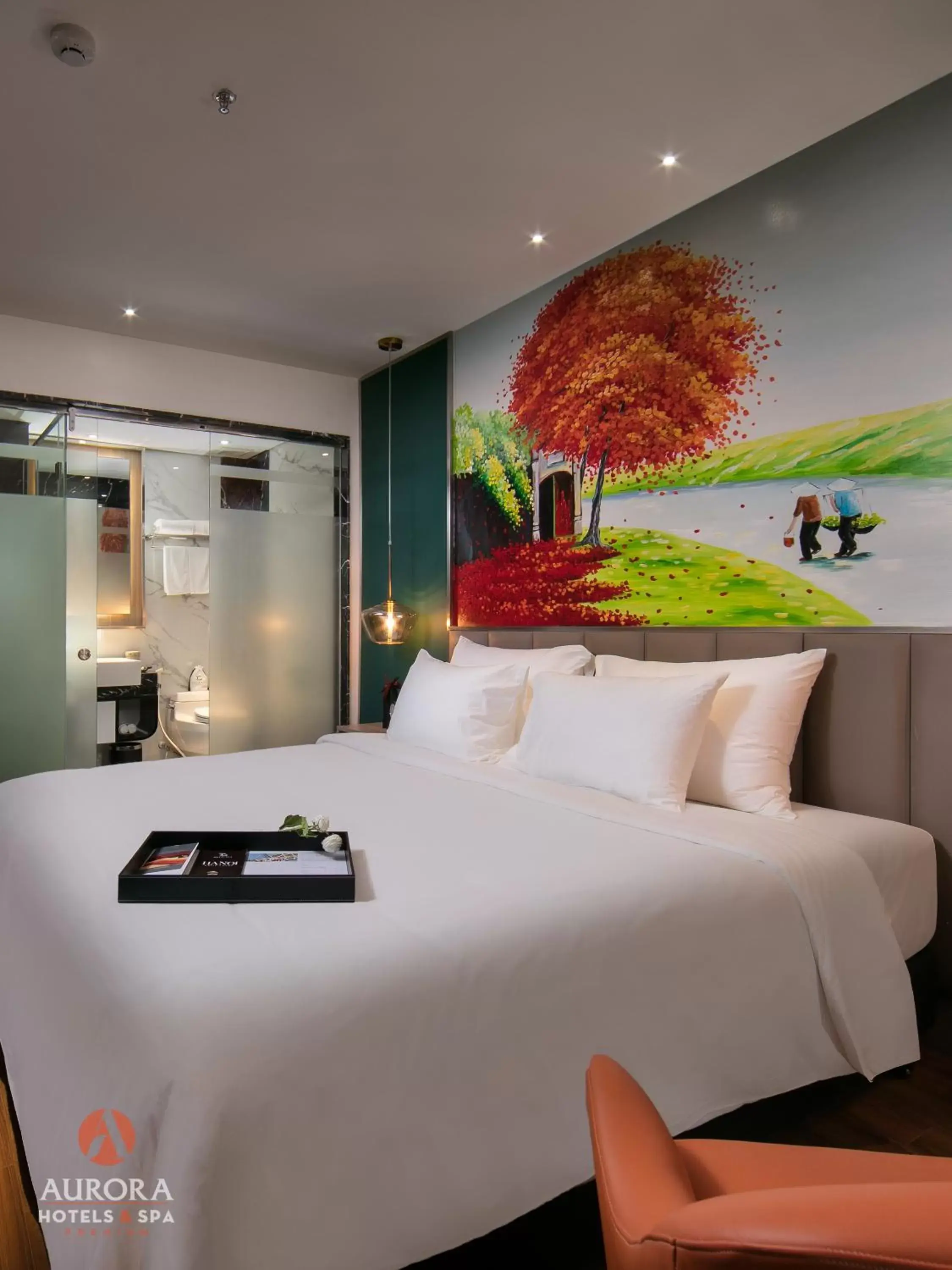 Bed in Aurora Premium Hotel & Spa
