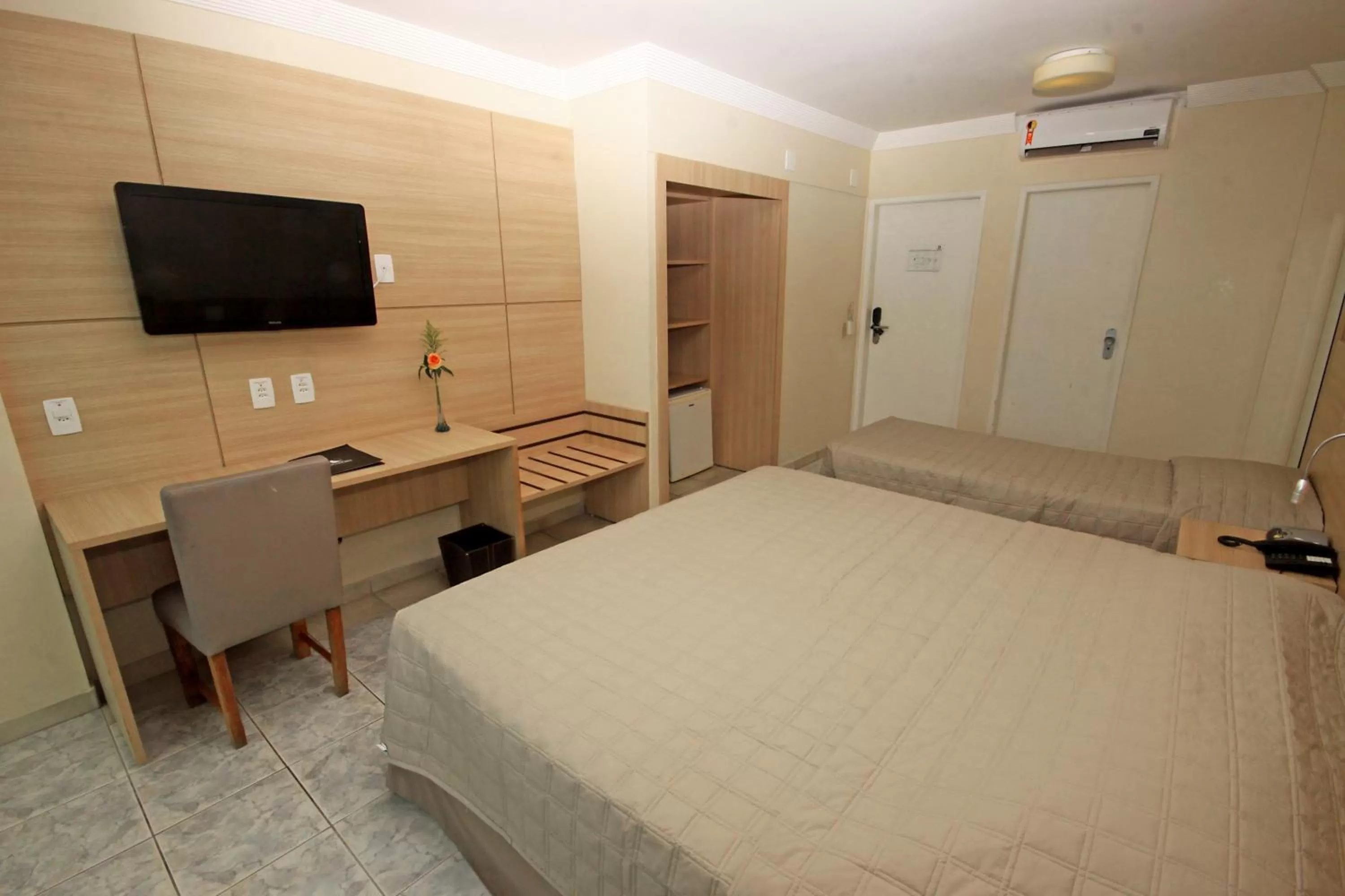 Bed in Hotel Jangadeiro