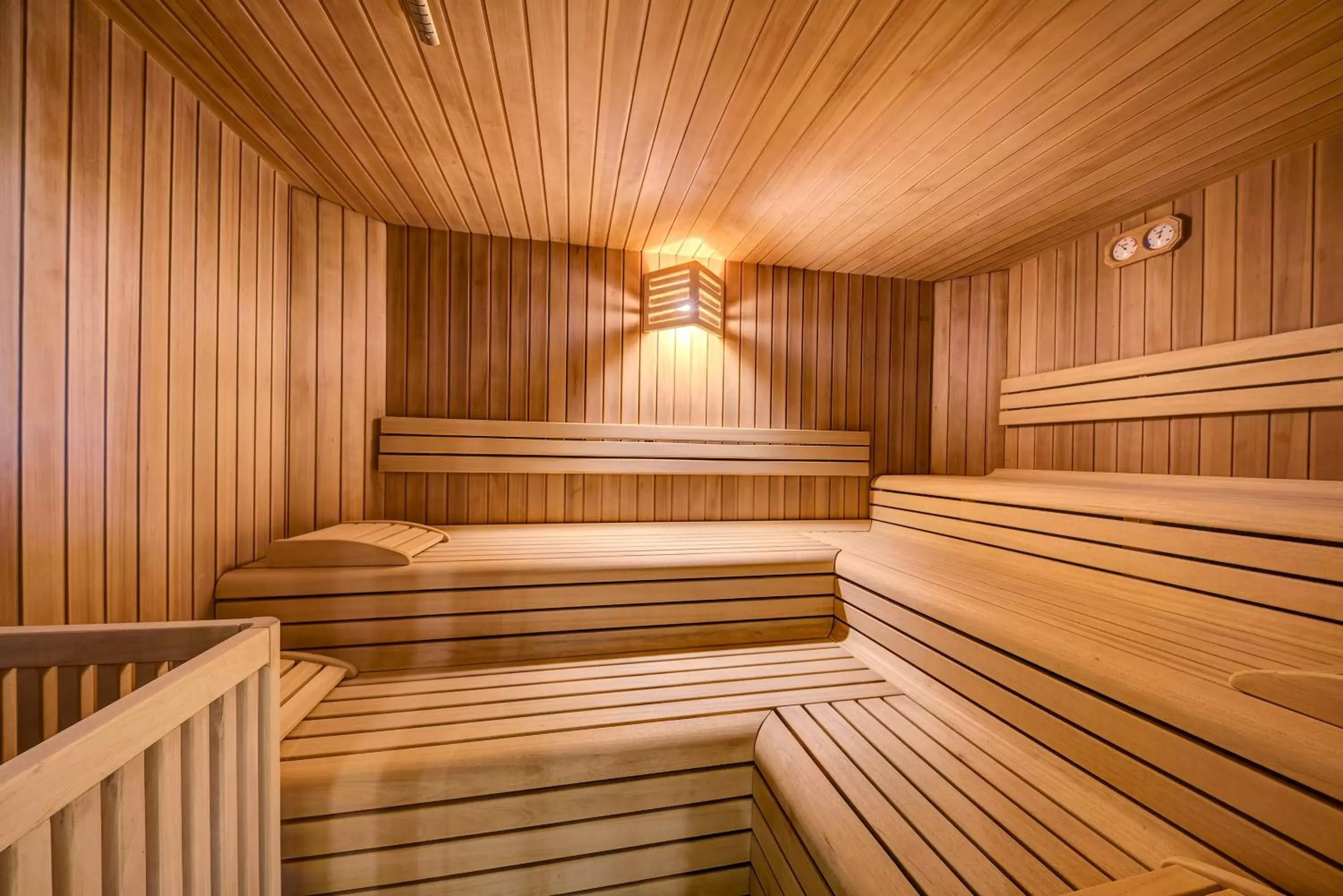 Sauna in Aparthotel Wellness Villa di Bosco