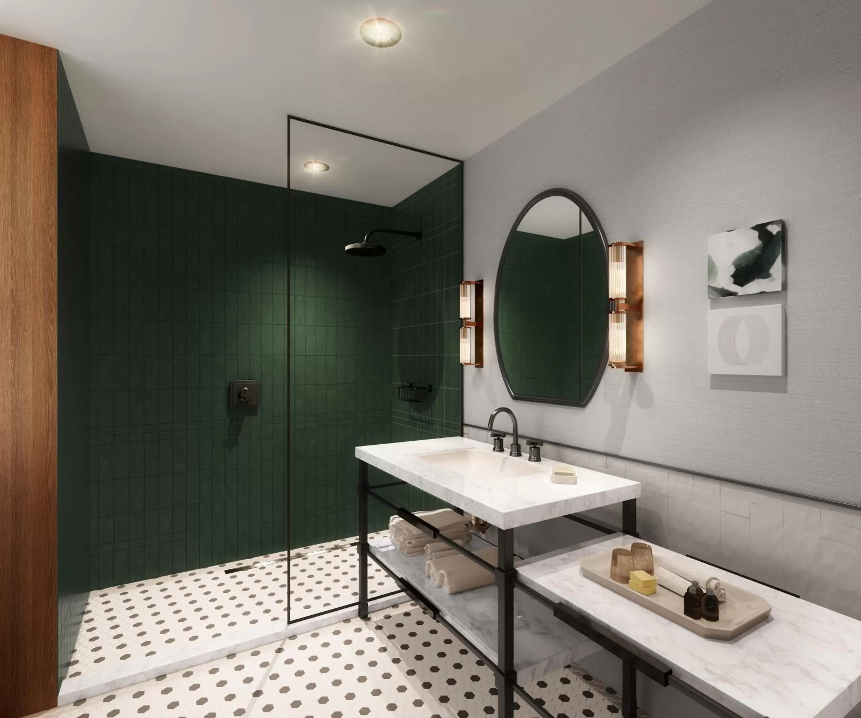 Bathroom in Surety Hotel