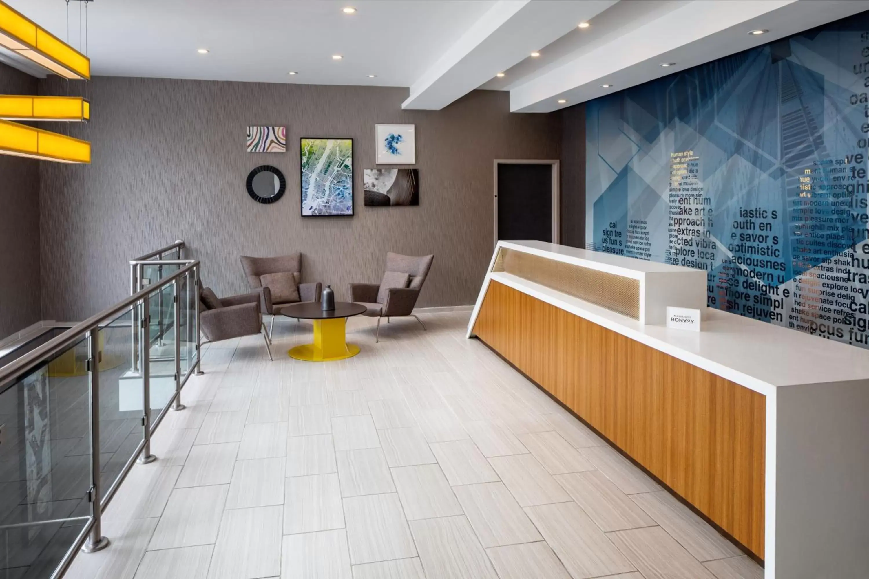 Lobby or reception, Lobby/Reception in SpringHill Suites by Marriott New York JFK Airport Jamaica