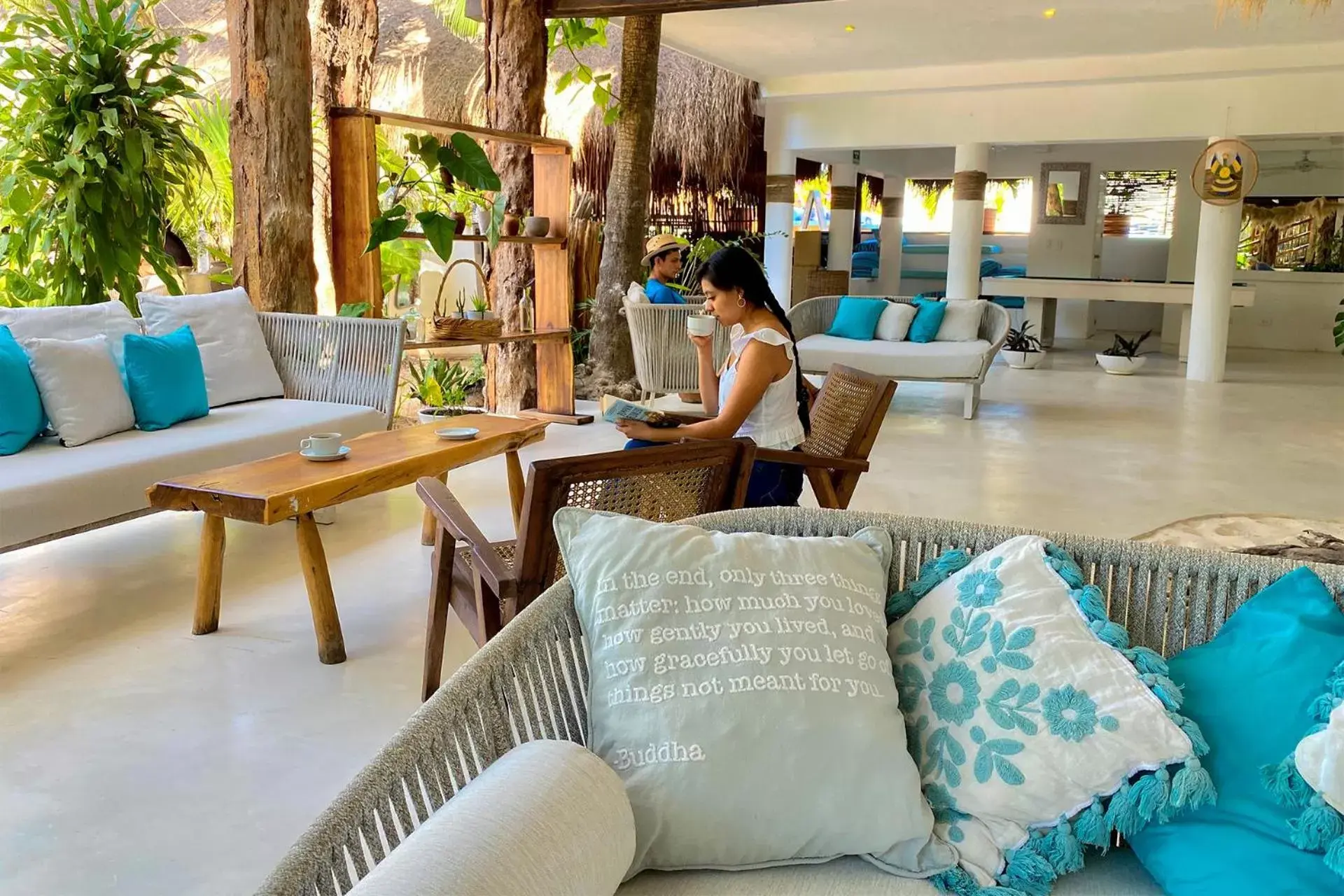 Seating area in Cabanas Tulum- Beach Hotel & Spa