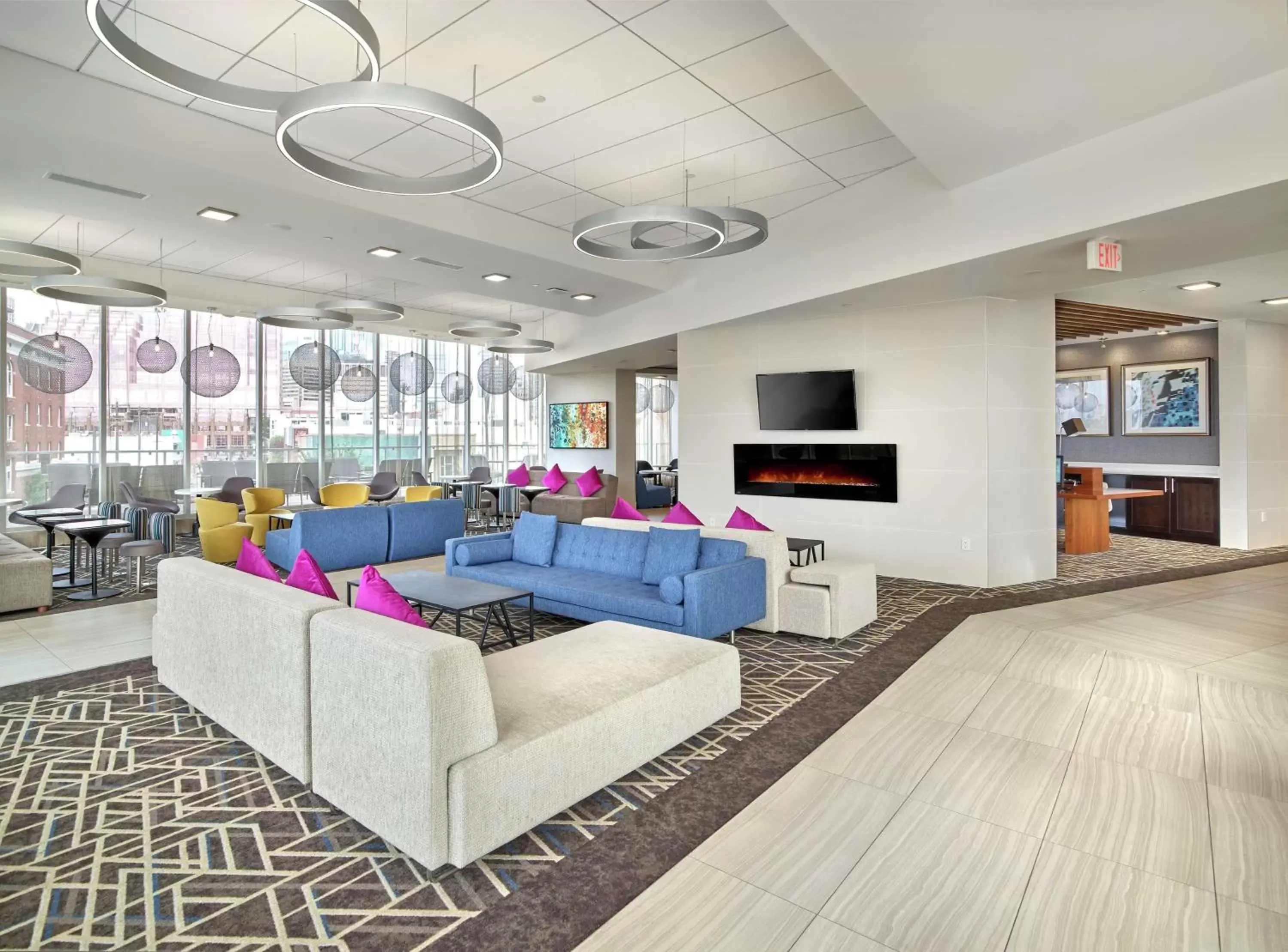 Lobby or reception in DoubleTree by Hilton Edmonton Downtown Lobby or reception in DoubleTree by Hilton Edmonton Downtown