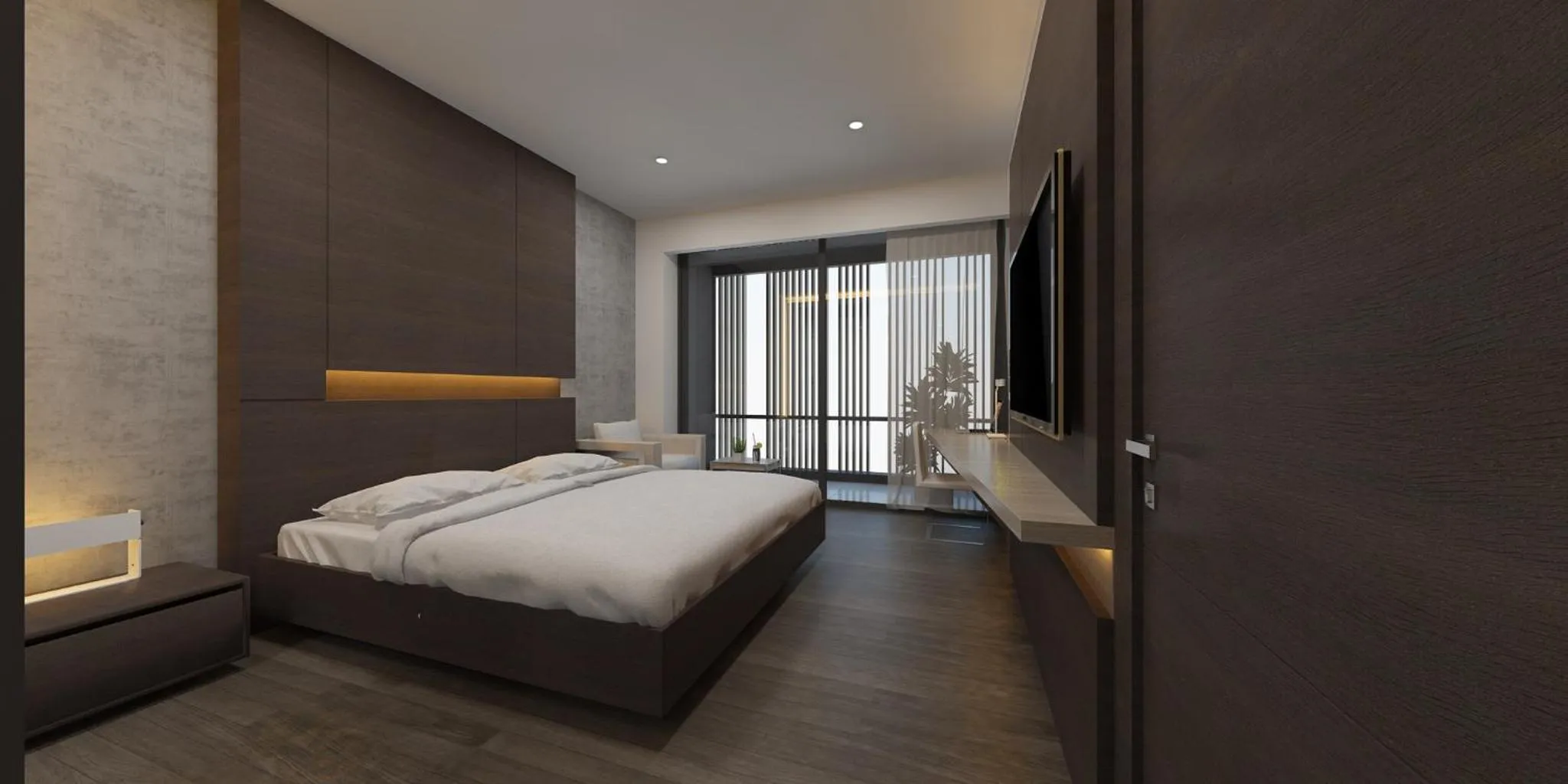 Bed in Golden Nha Trang Hotel