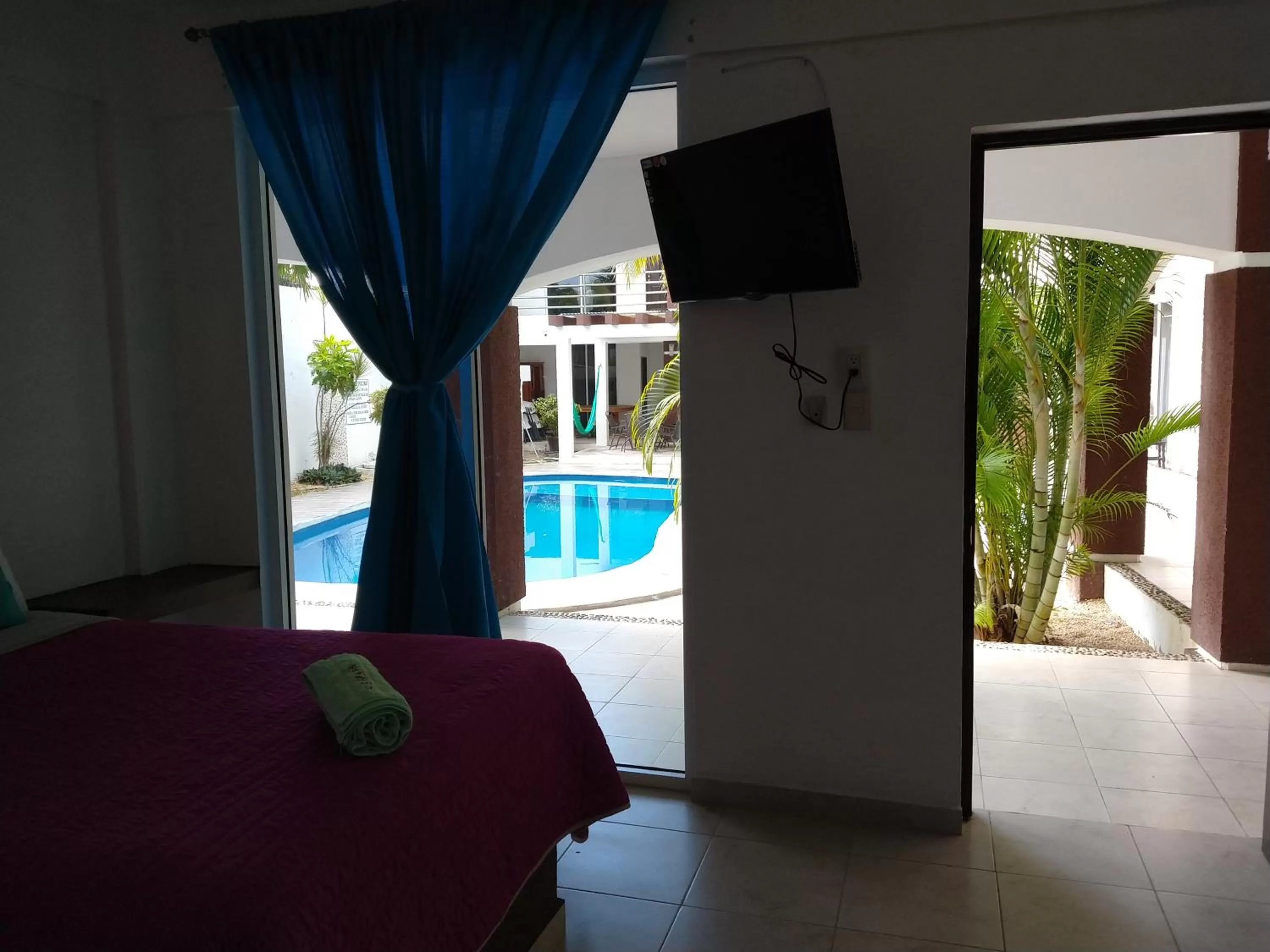 Pool view in Hotel España