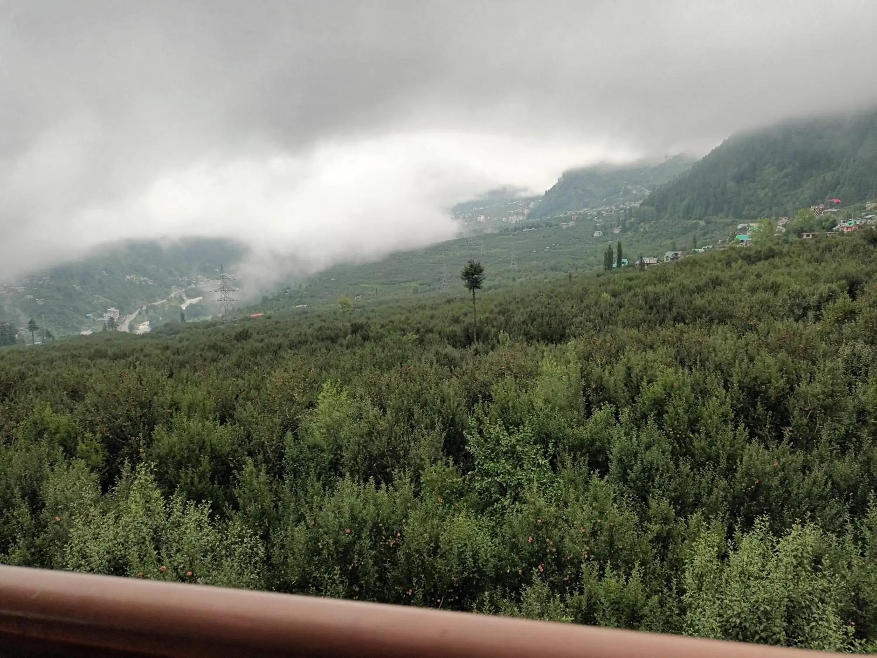 View (from property/room), Mountain View in Sarthak Resorts-Reside in Nature with Best View, 9 kms from Mall Road Manali