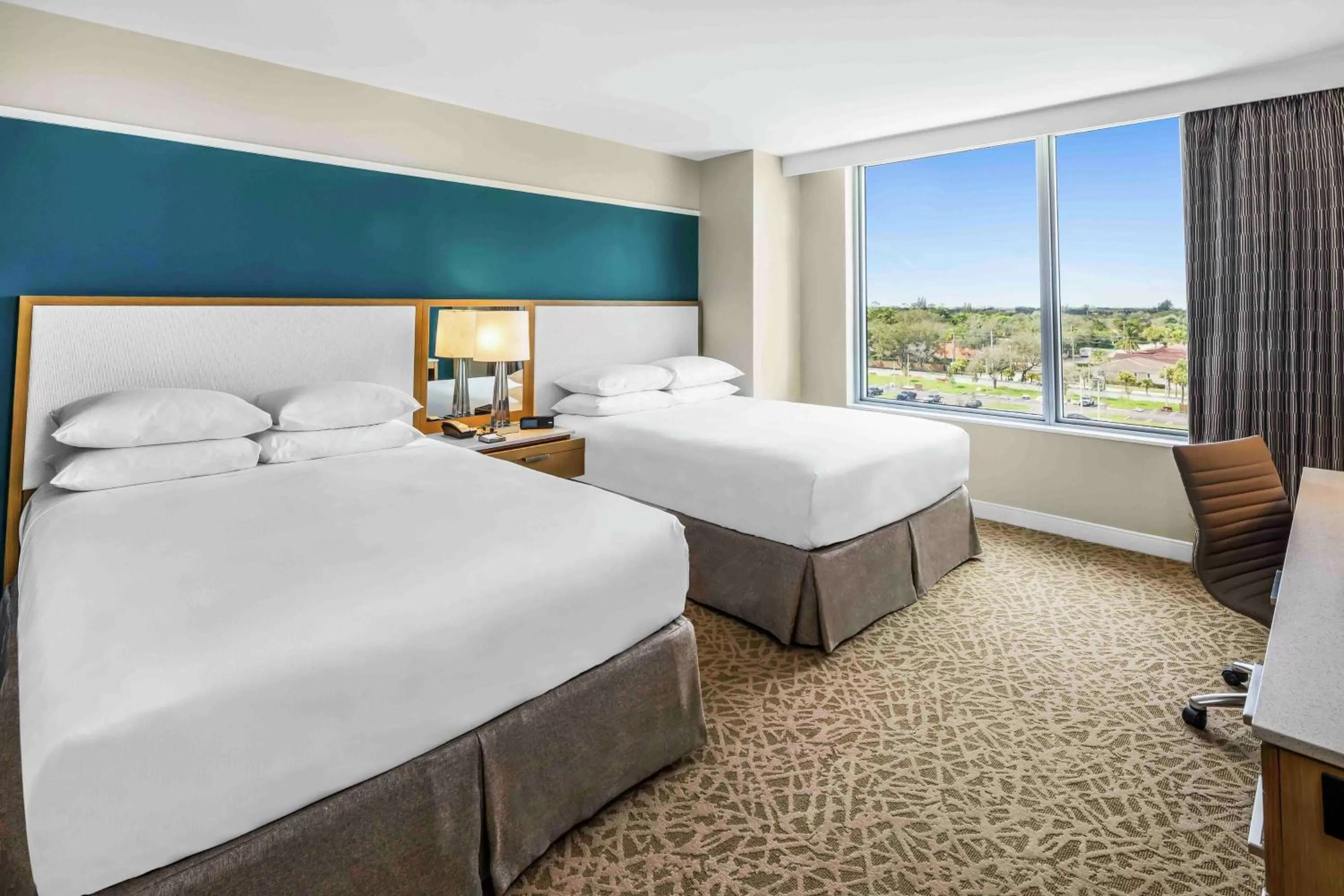 Bed in Hilton Miami Dadeland