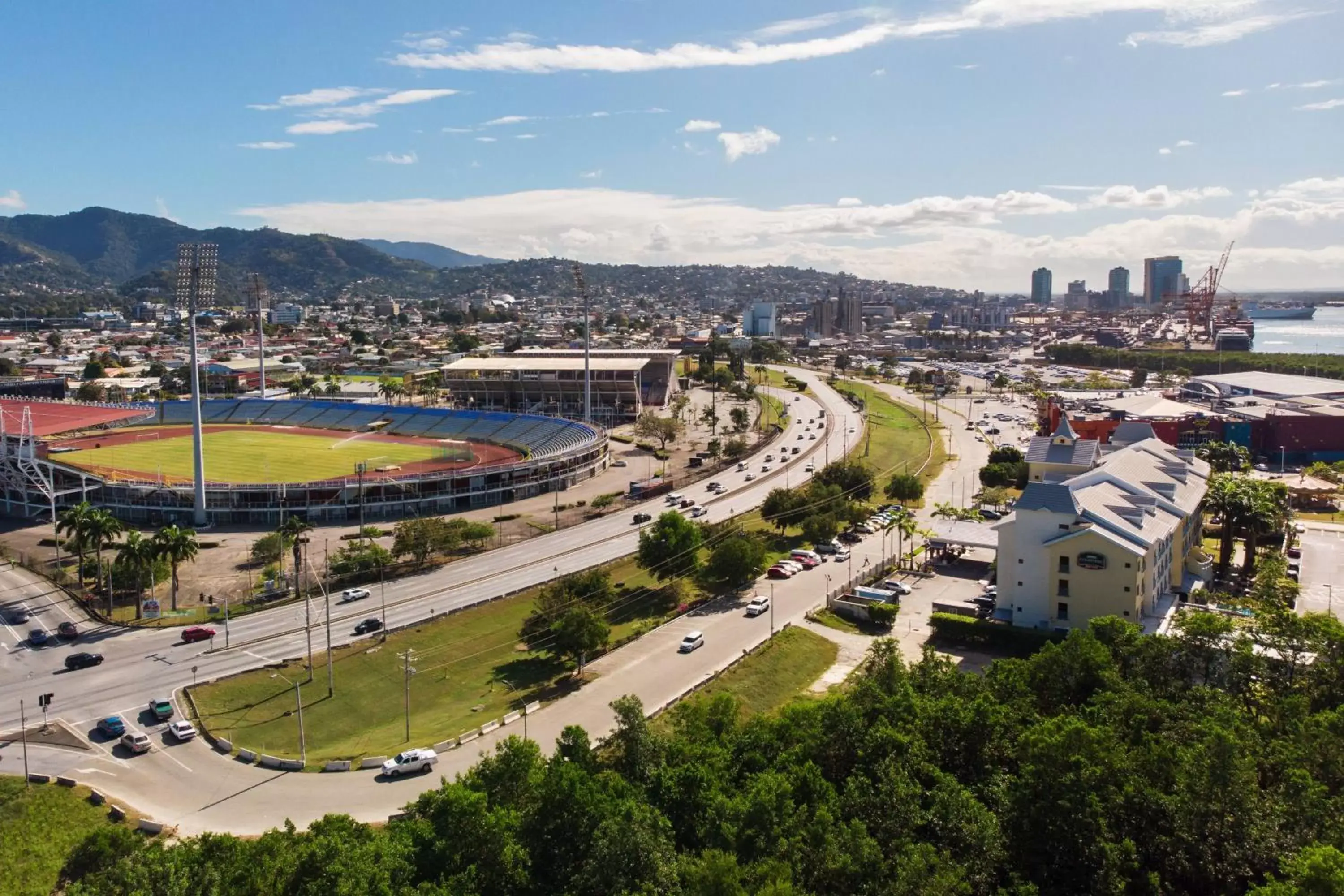 Property building, Bird's-eye View in Courtyard by Marriott Port of Spain