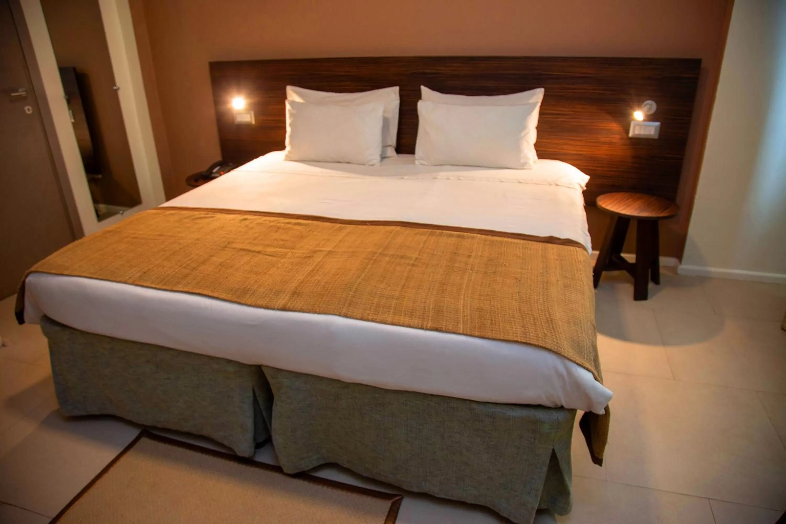 Bed in Hotel La Villette