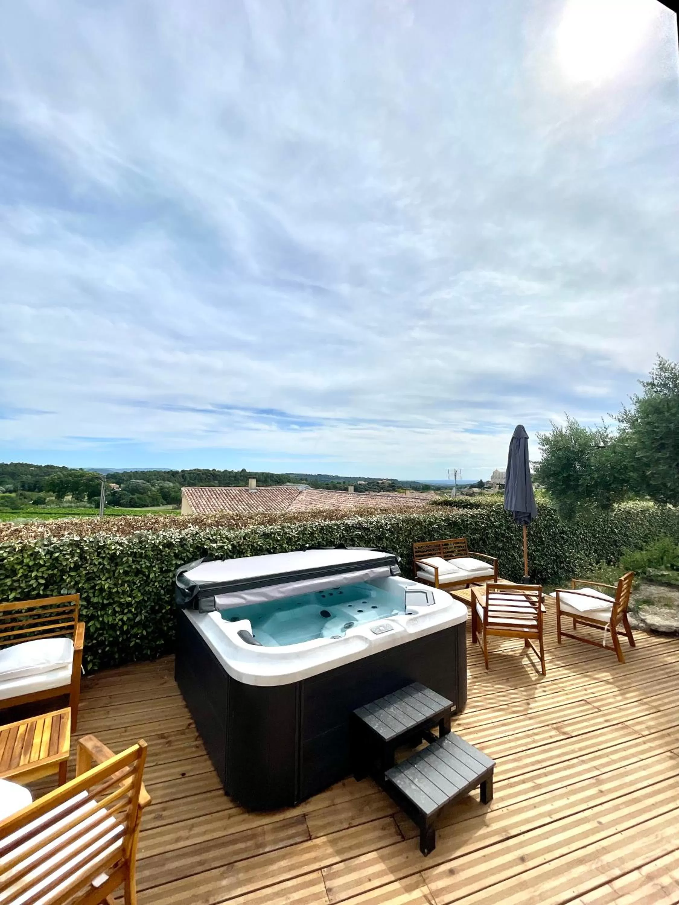 Swimming Pool in Chambre d'hôtes avec Jacuzzi Ventoux Cocoon