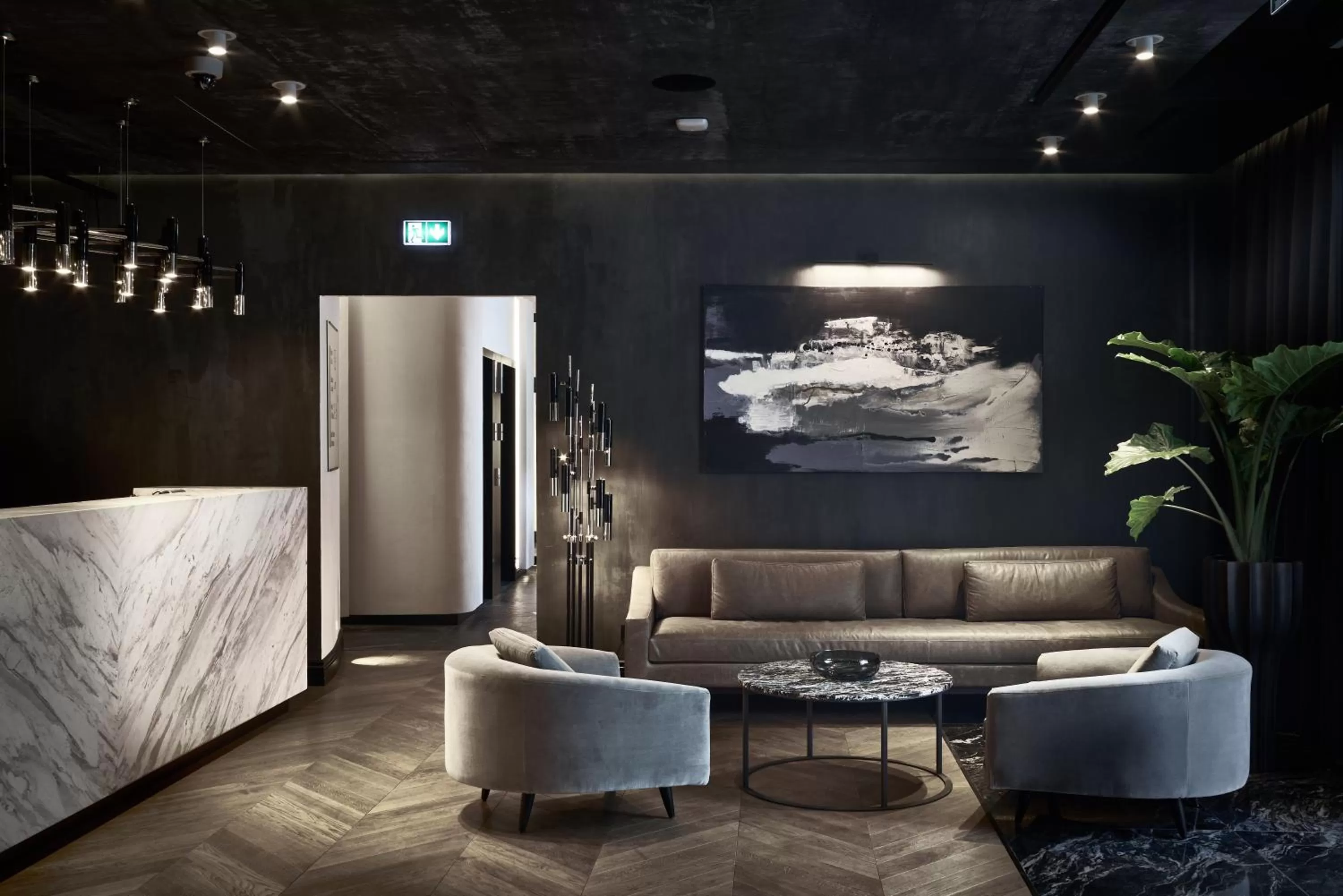 Lobby or reception in Hotel Pacai, Vilnius, a Member of Design Hotels