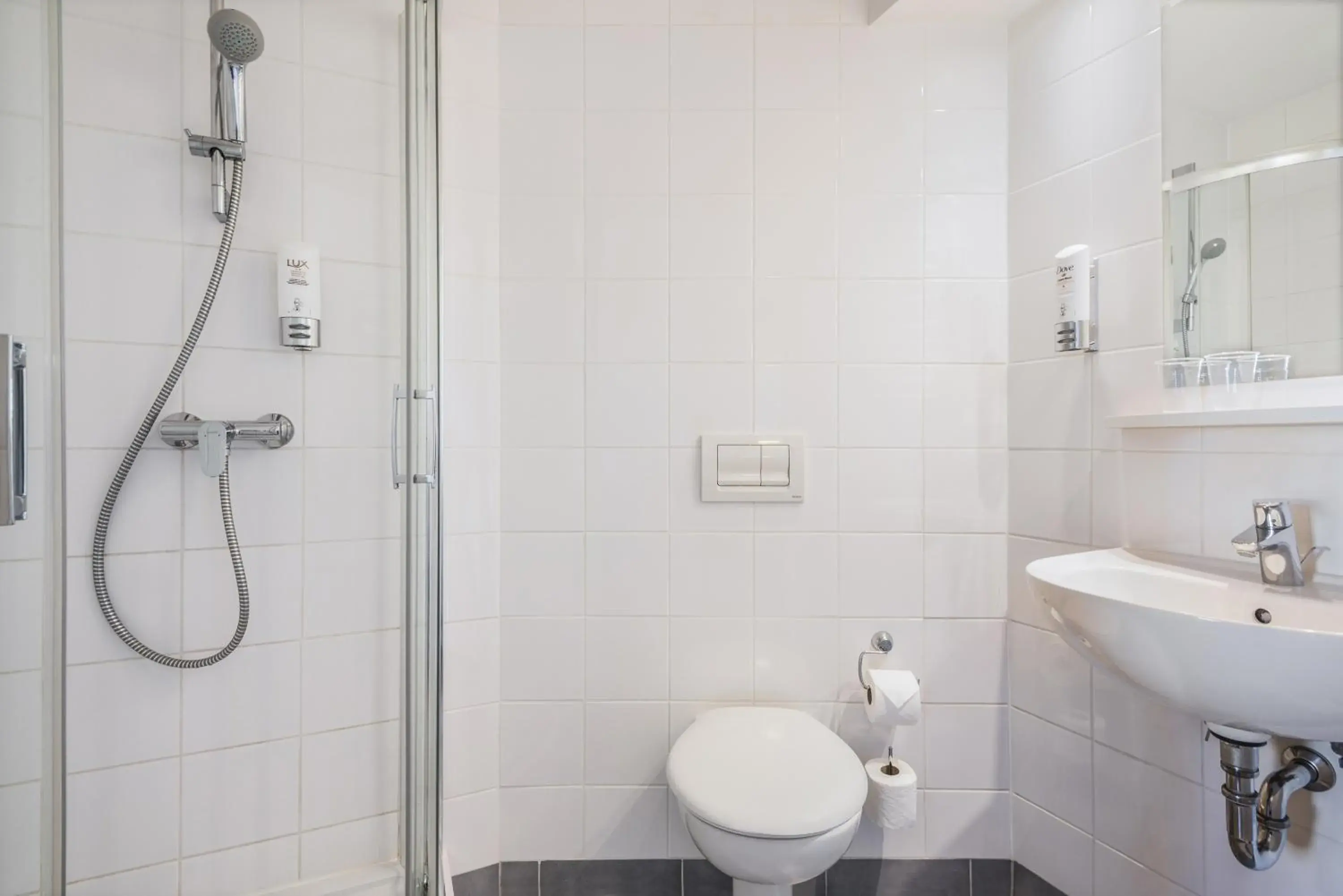 Shower, Bathroom in Premiere Classe Wroclaw Centrum Hotel