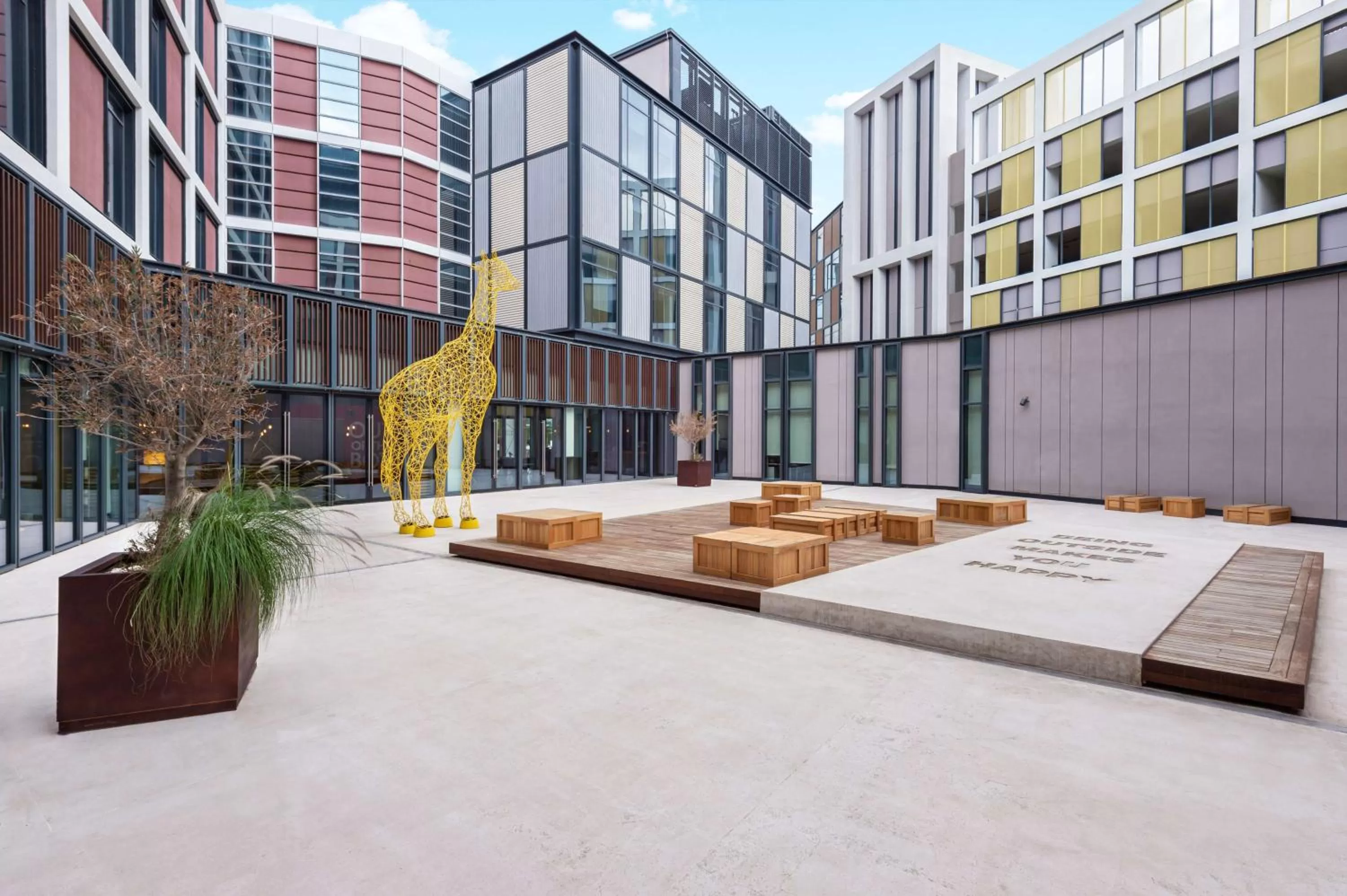 Inner courtyard view in Hampton by Hilton Dubai Al Seef