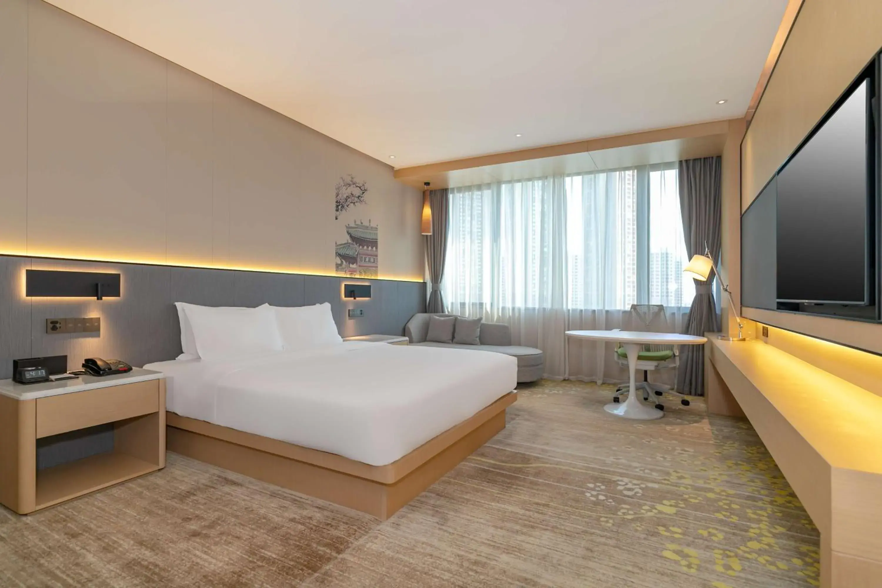 Bedroom, Bed in Hilton Garden Inn Foshan