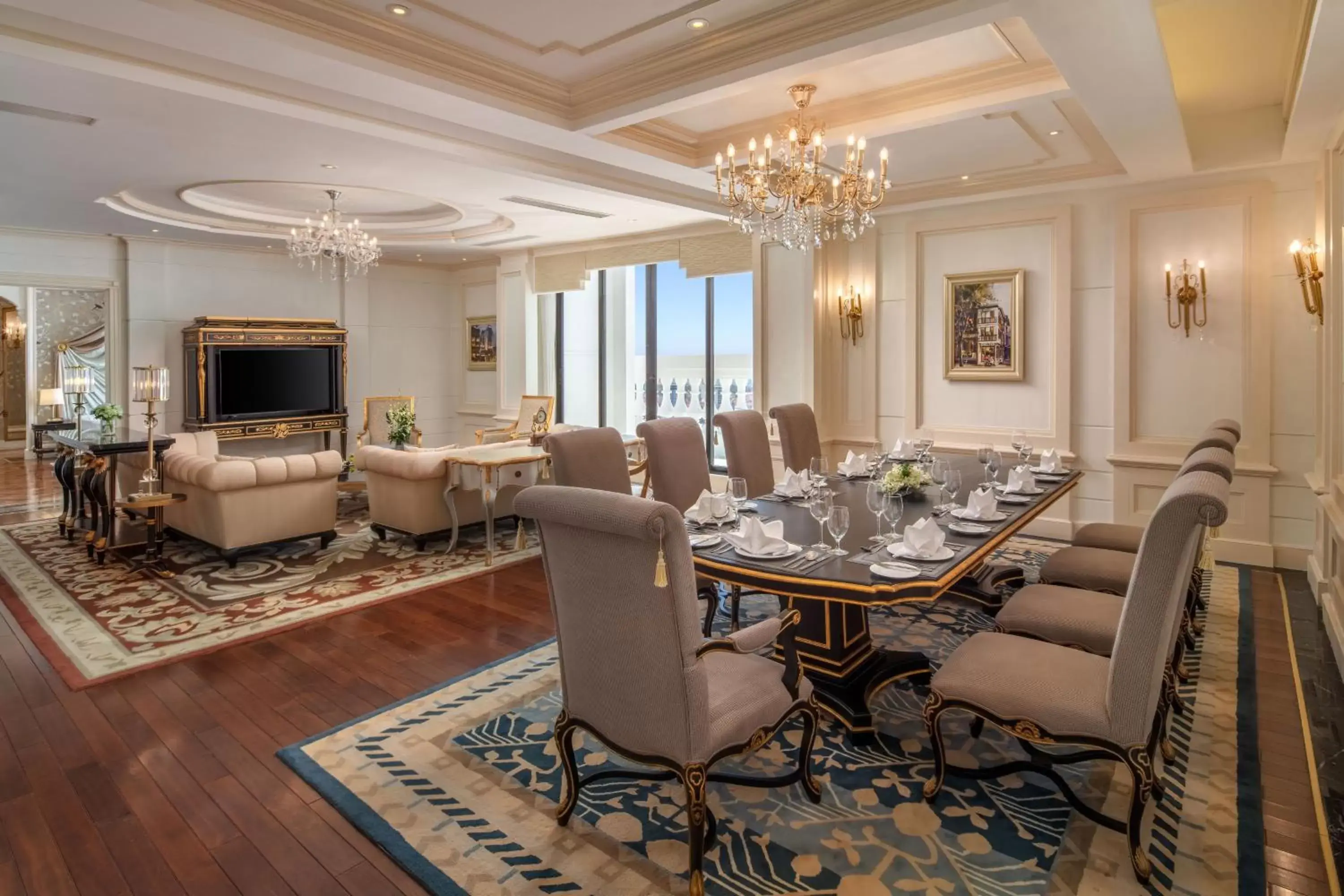 Living room, Dining Area in Melia Vinpearl Quang Binh