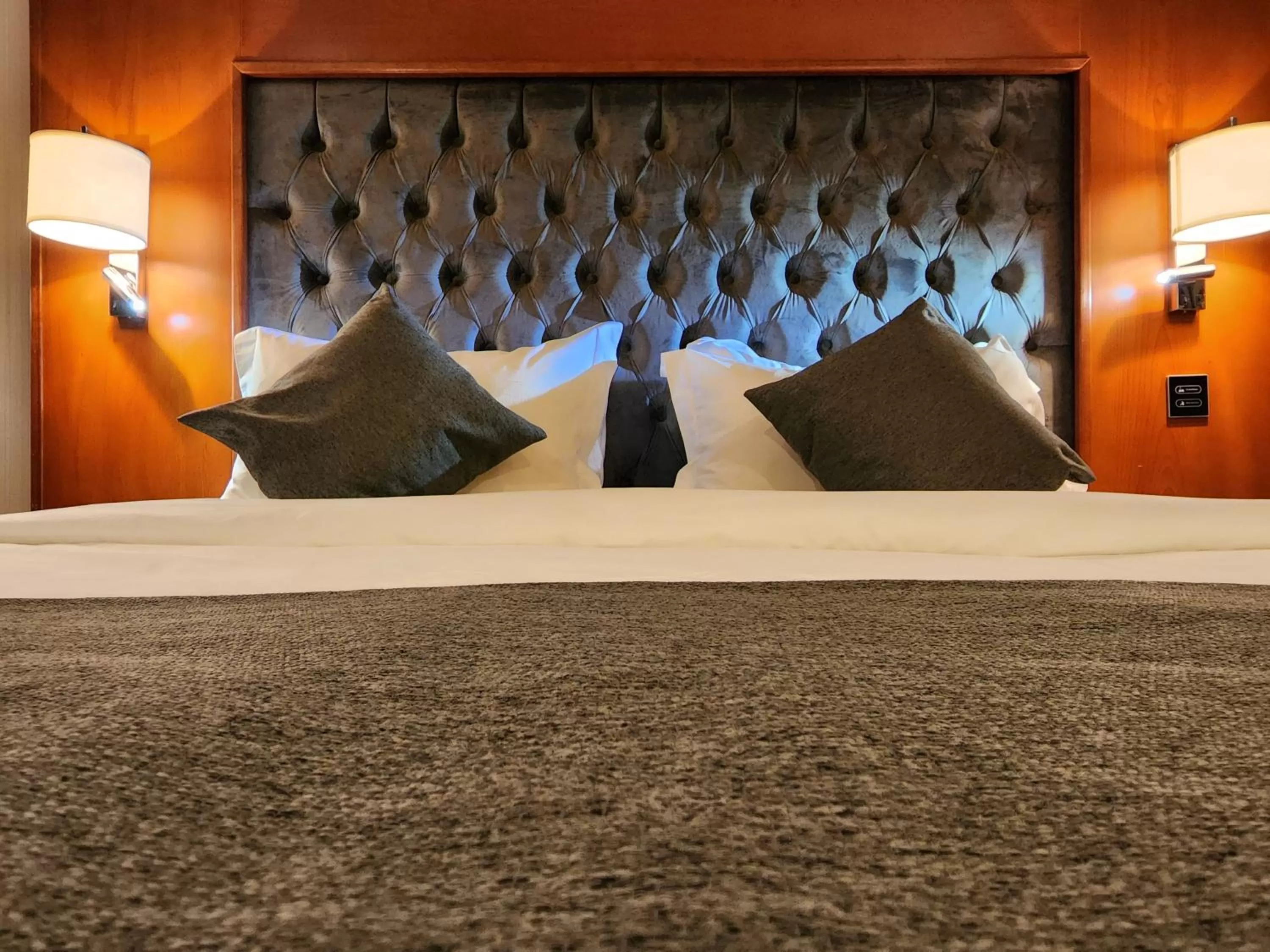 Bed in شاطيء الحياة للأجنحة الفندقية shaty alhayat