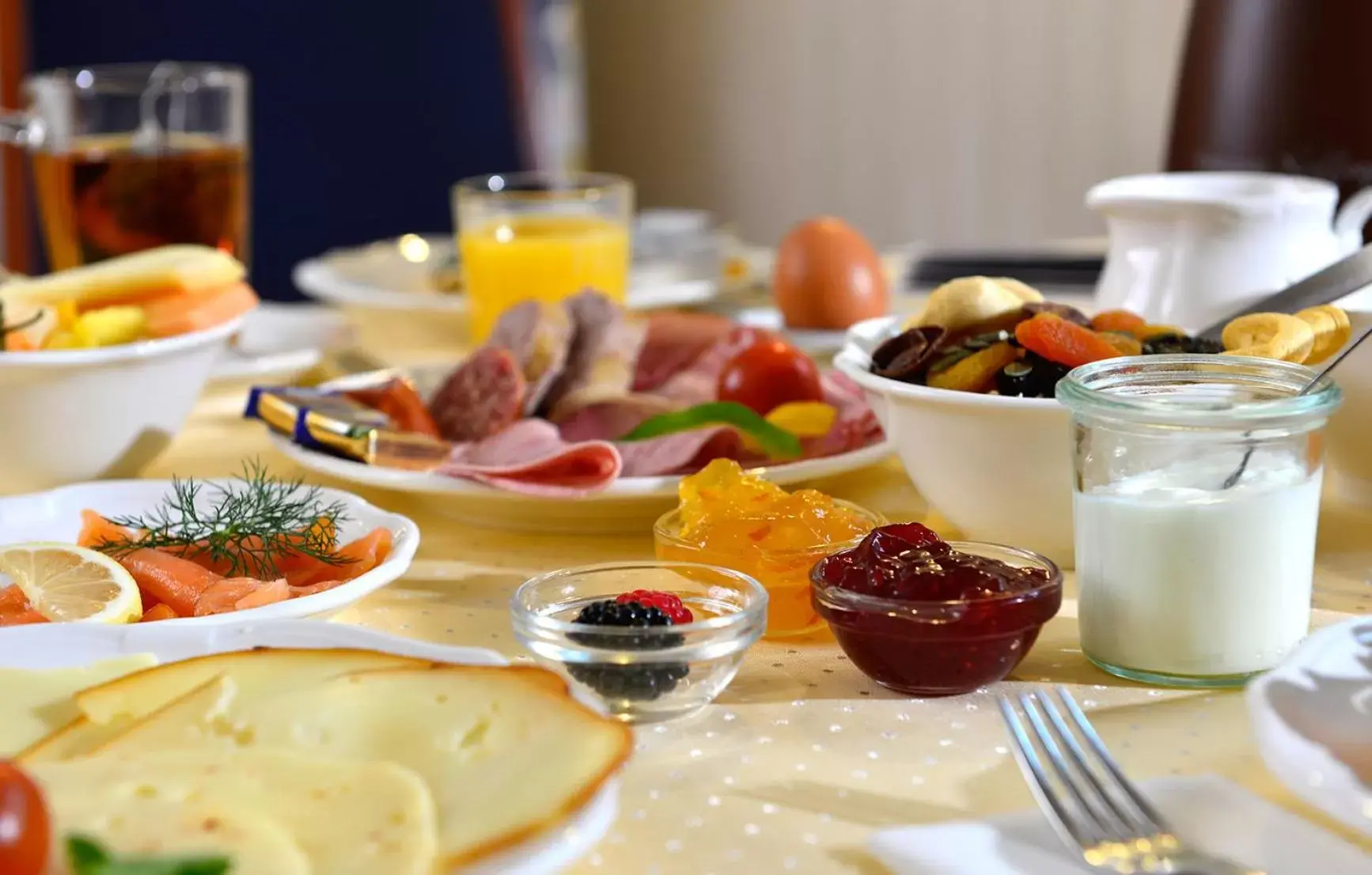 Food close-up in Hotel Der Lindenhof