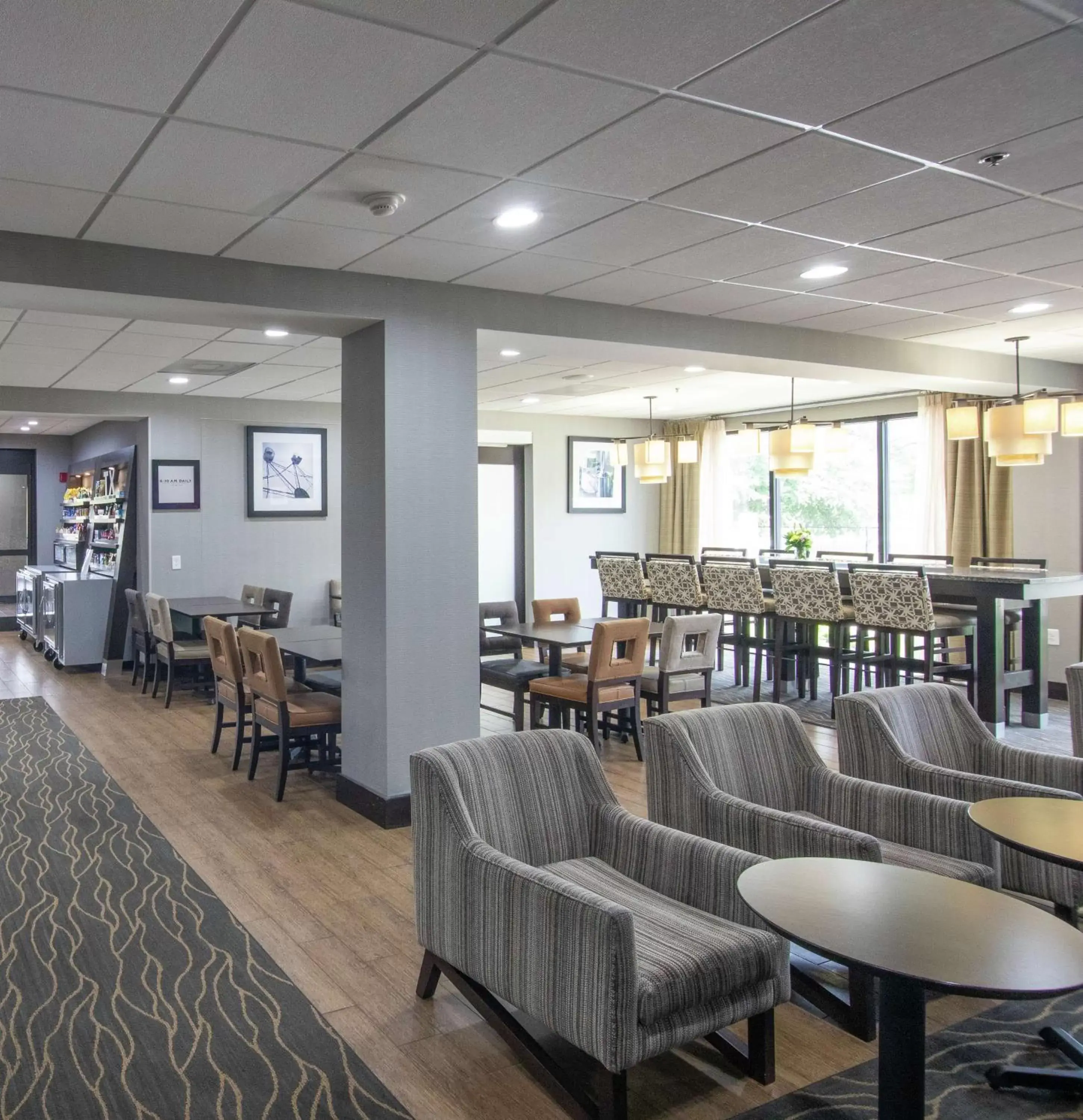 Lobby or reception, Restaurant/Places to Eat in Hampton Inn Houston I-10 West-Energy Corridor