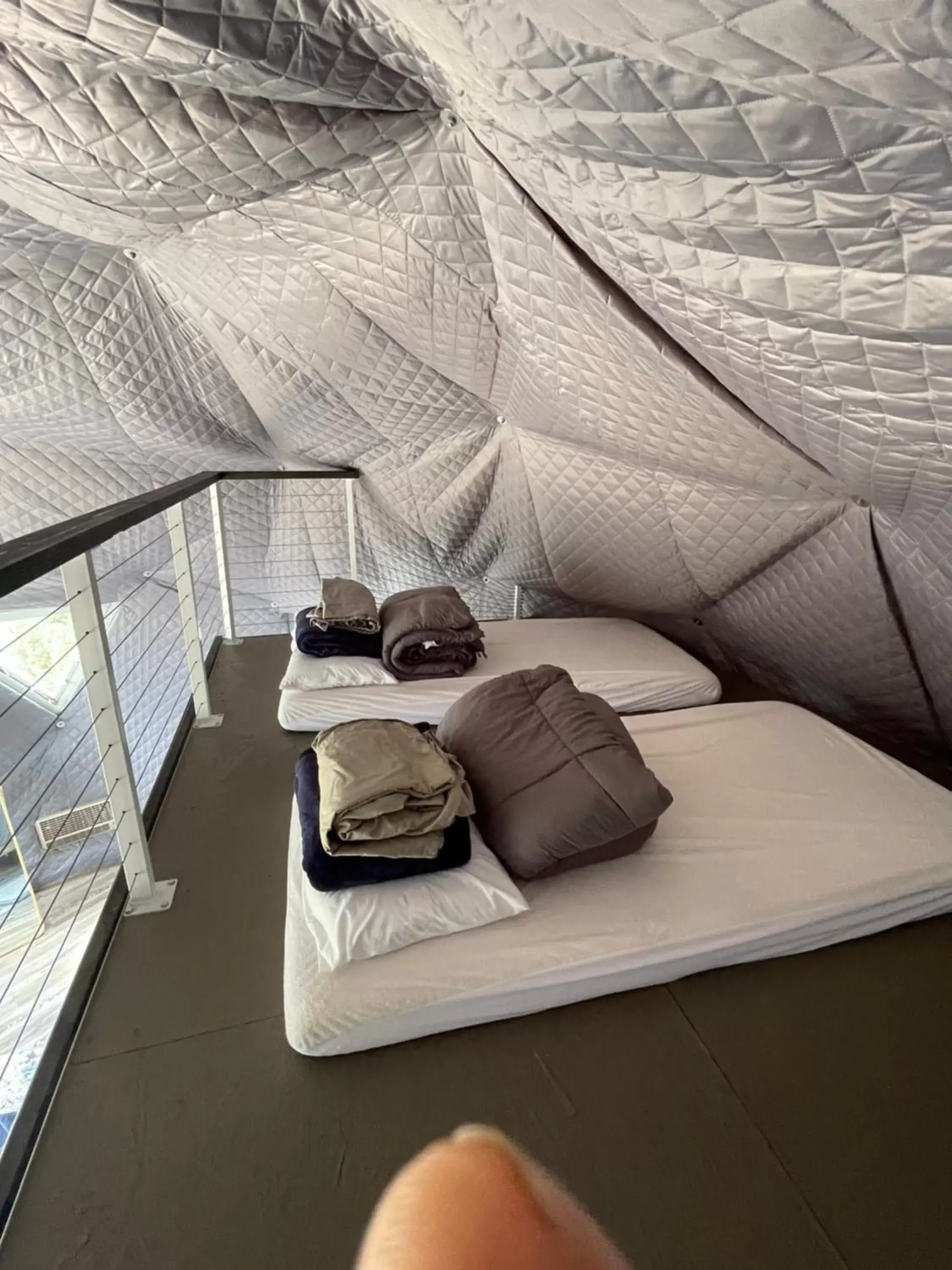 Bed in Canyon Rim Domes - A Luxury Glamping Experience!!