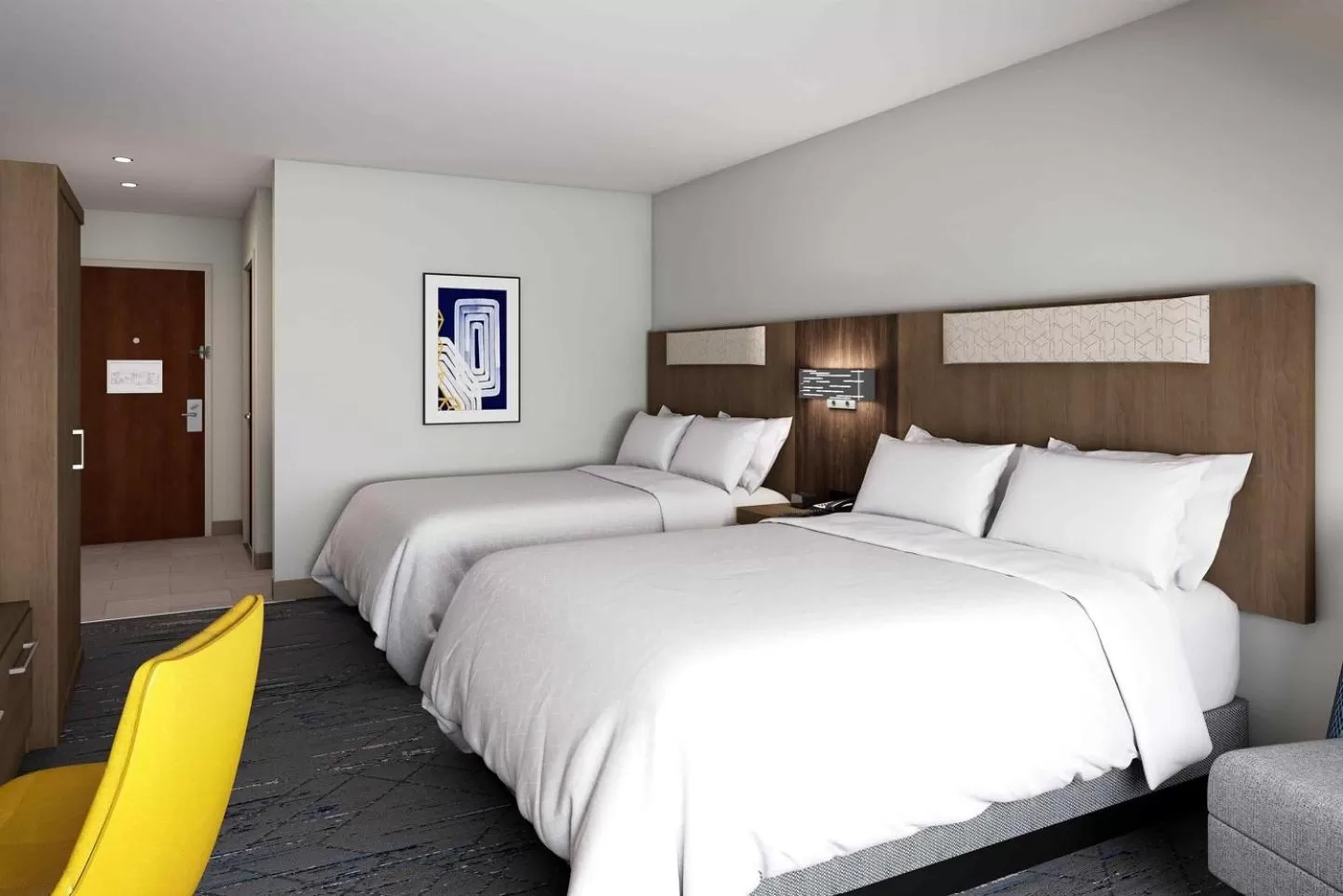 Standard Queen Room with Two Queen Beds - Communication Accessible in Holiday Inn Express & Suites - Hollister, an IHG Hotel