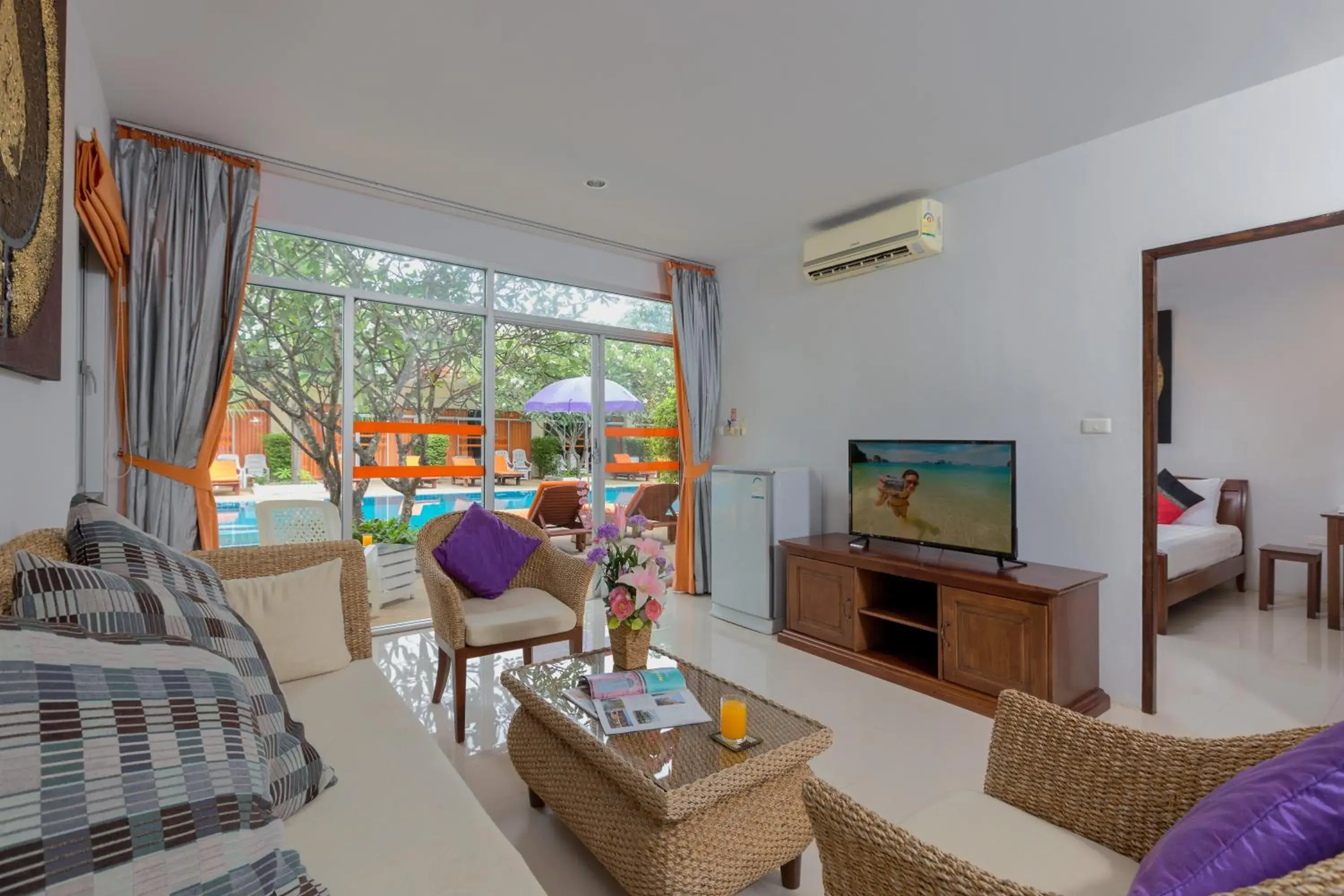 Living room in Phuket Sea Resort SHA Extra Plus Living room in Phuket Sea Resort SHA Extra Plus
