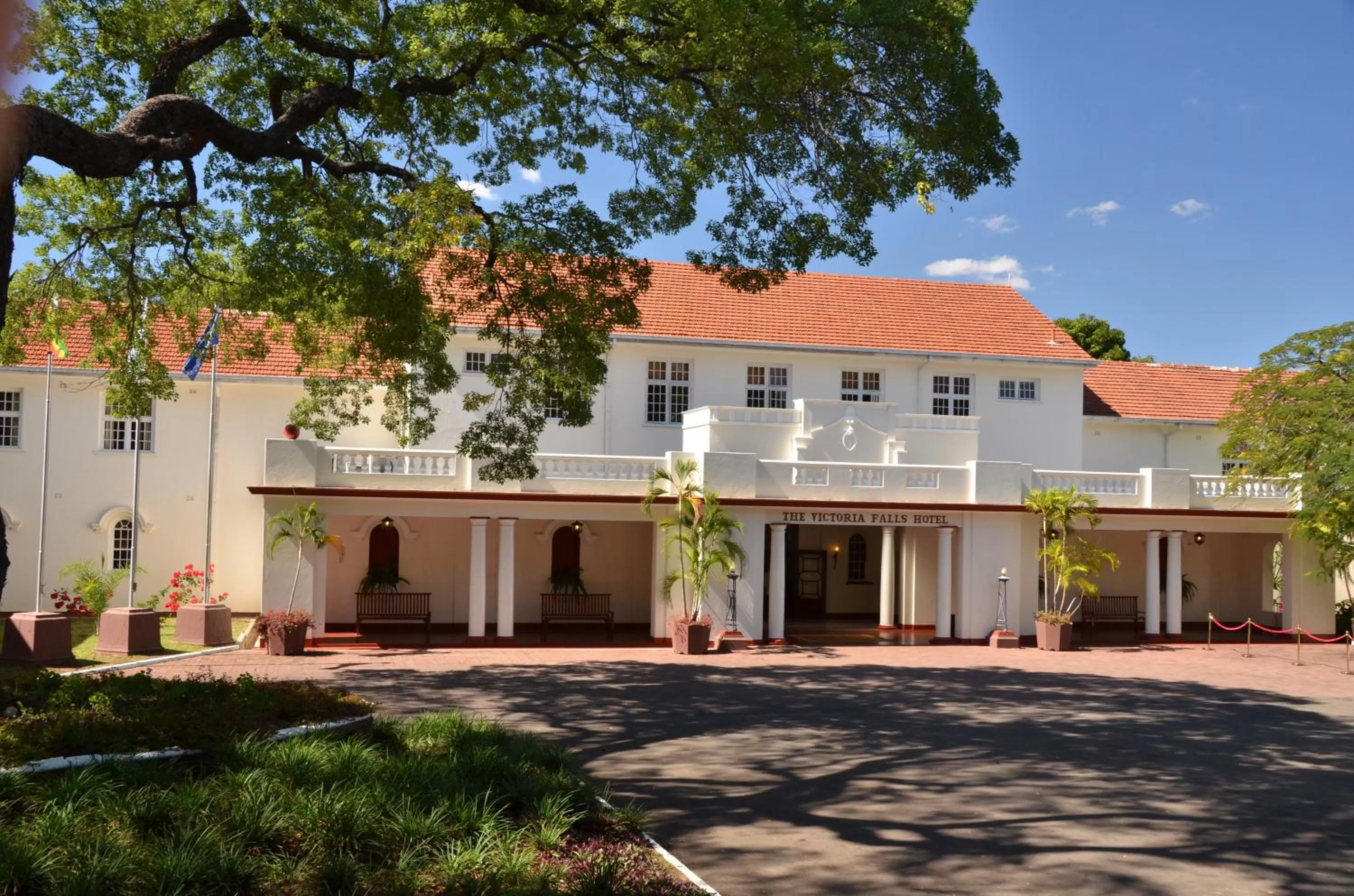 Facade/entrance in The Victoria Falls Hotel