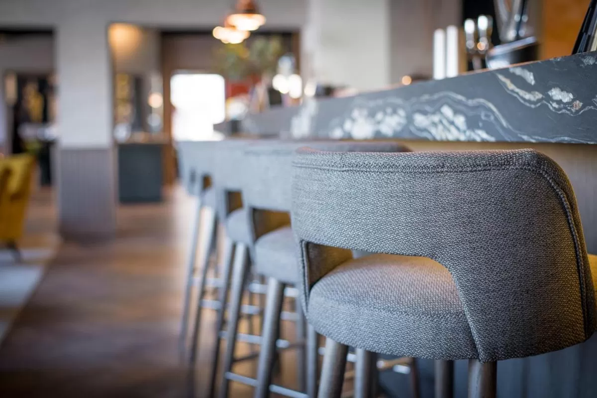 Lounge or bar in Hôtel Restaurant Vaillant proche Europapark Rulantica