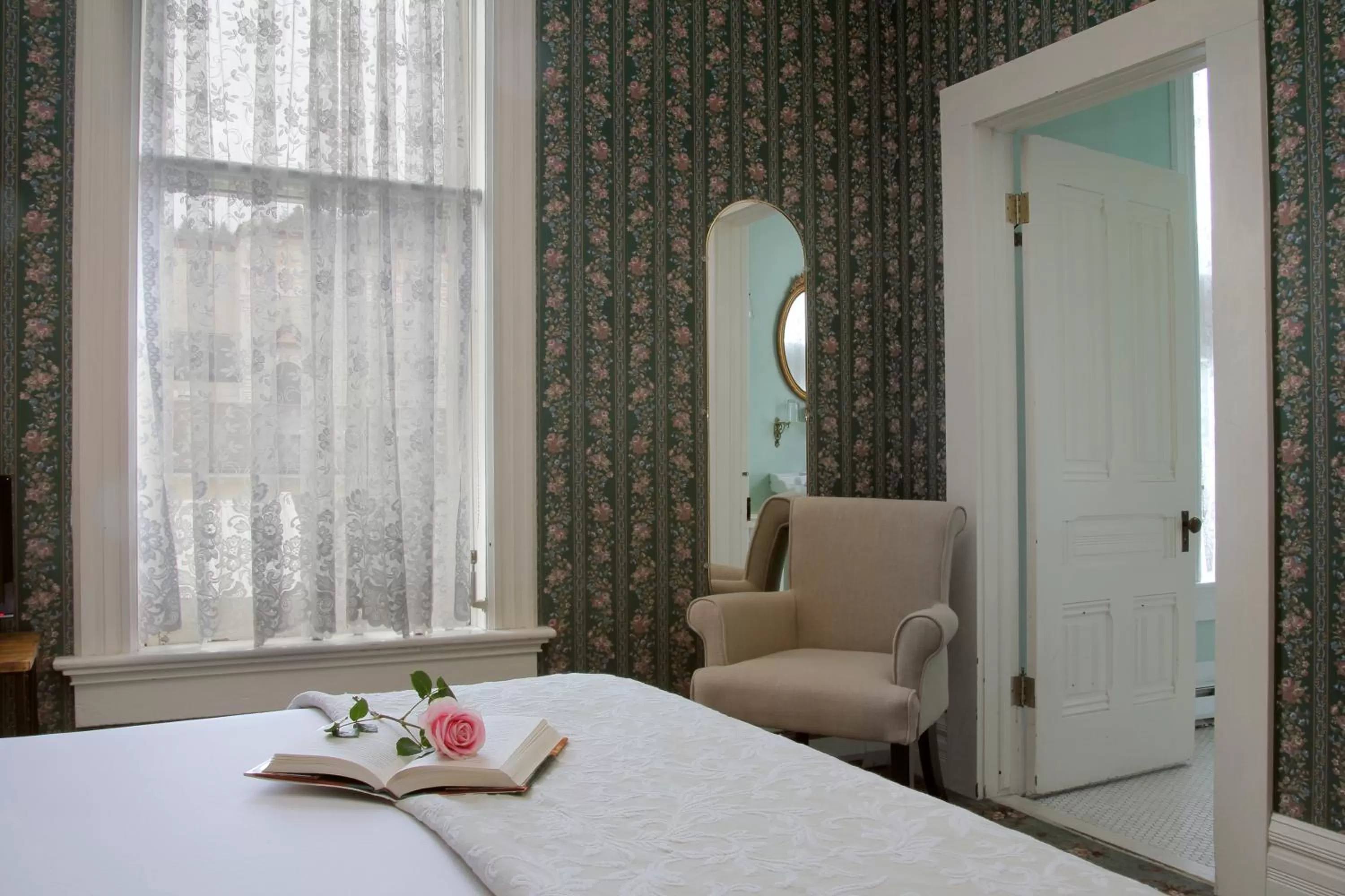 Bed in Victorian Inn