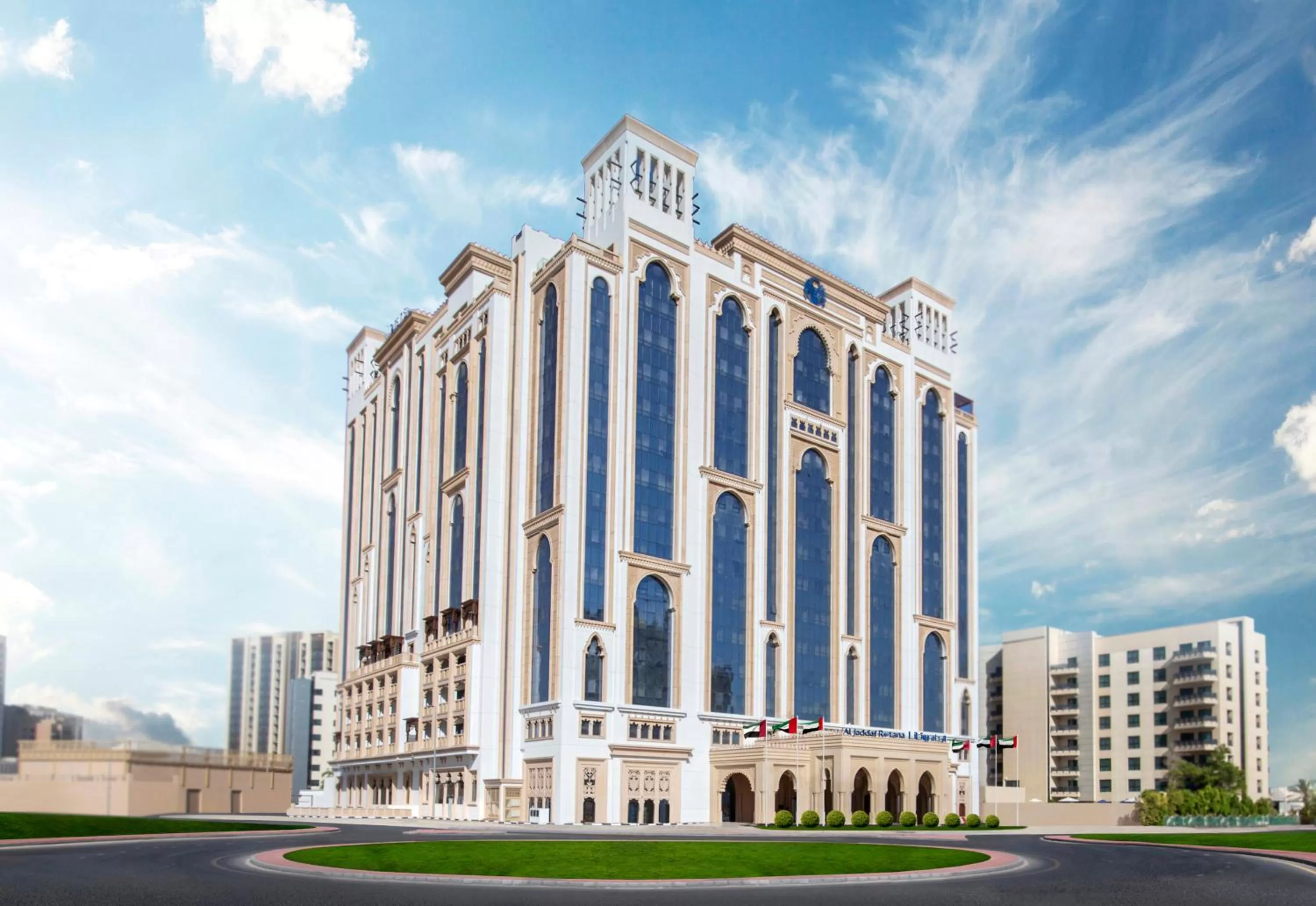 Property building in Al Jaddaf Rotana Suite Hotel