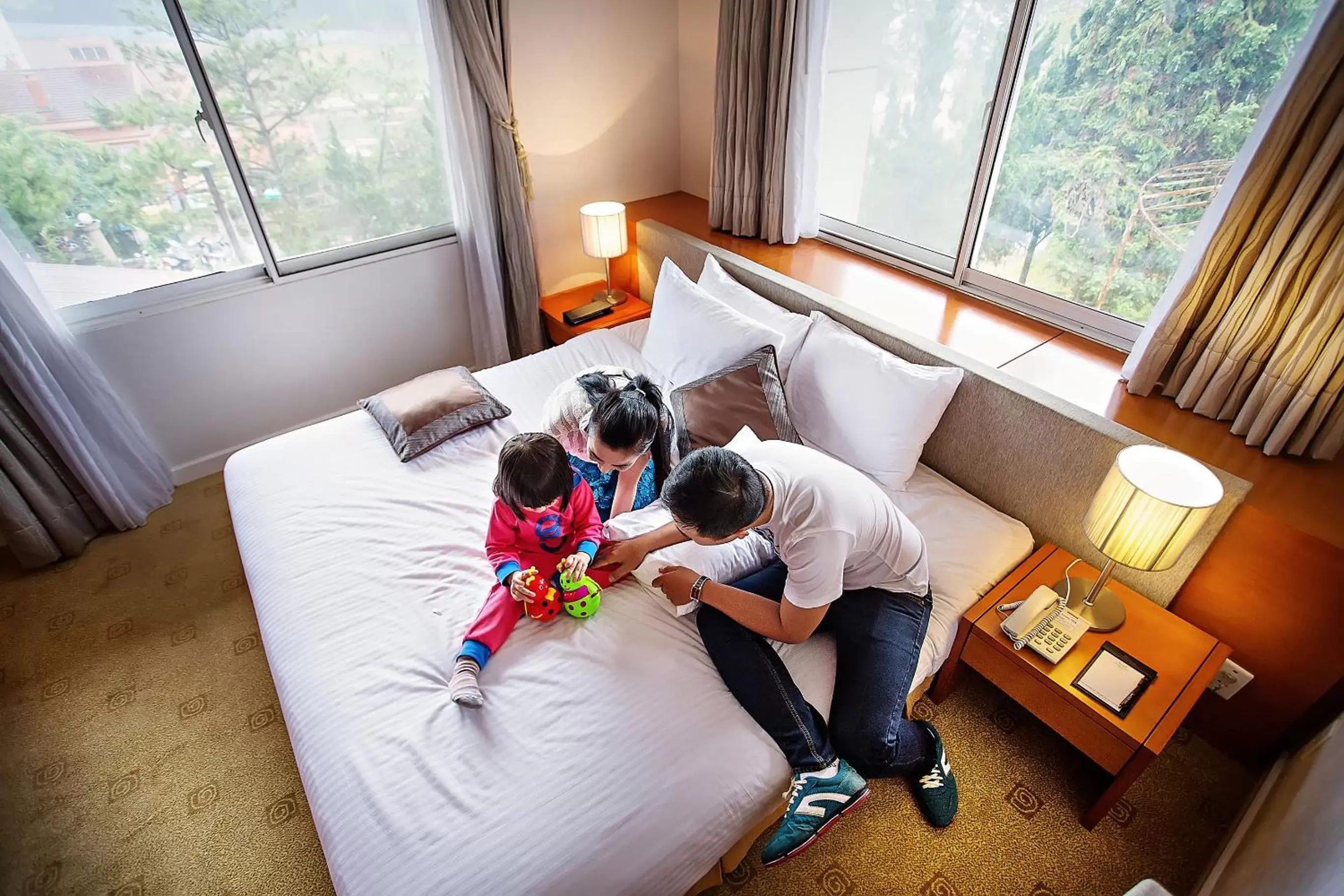 Family in Muong Thanh Holiday Da Lat Hotel