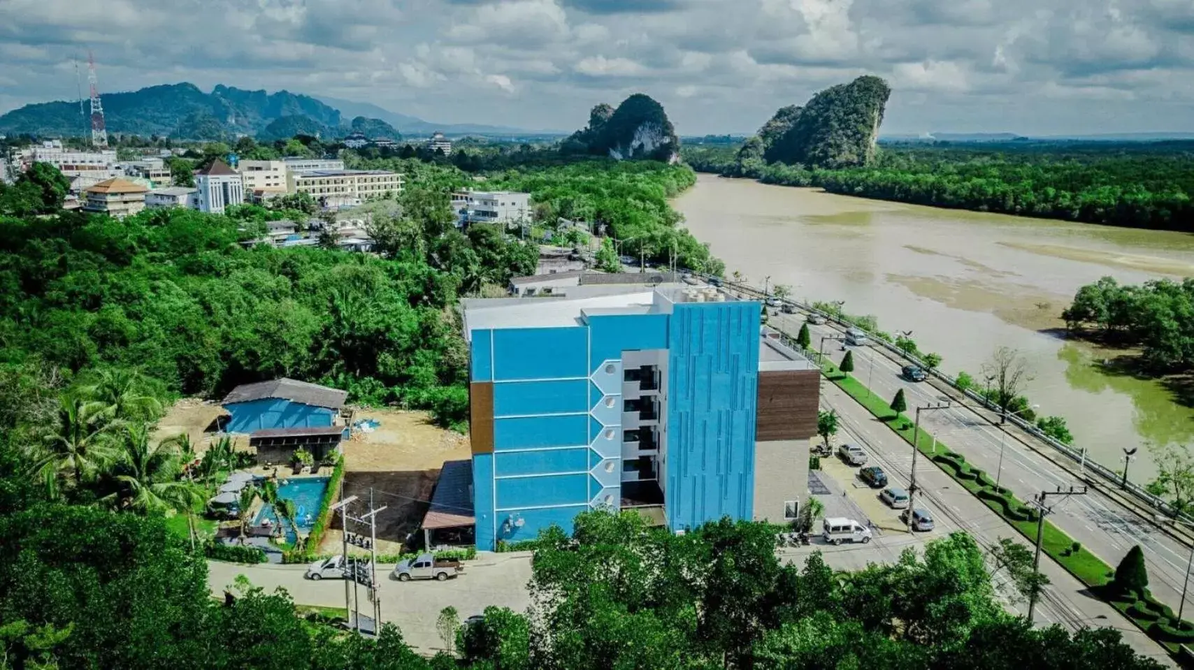 Bird's eye view, Bird's-eye View in River Front Krabi Hotel