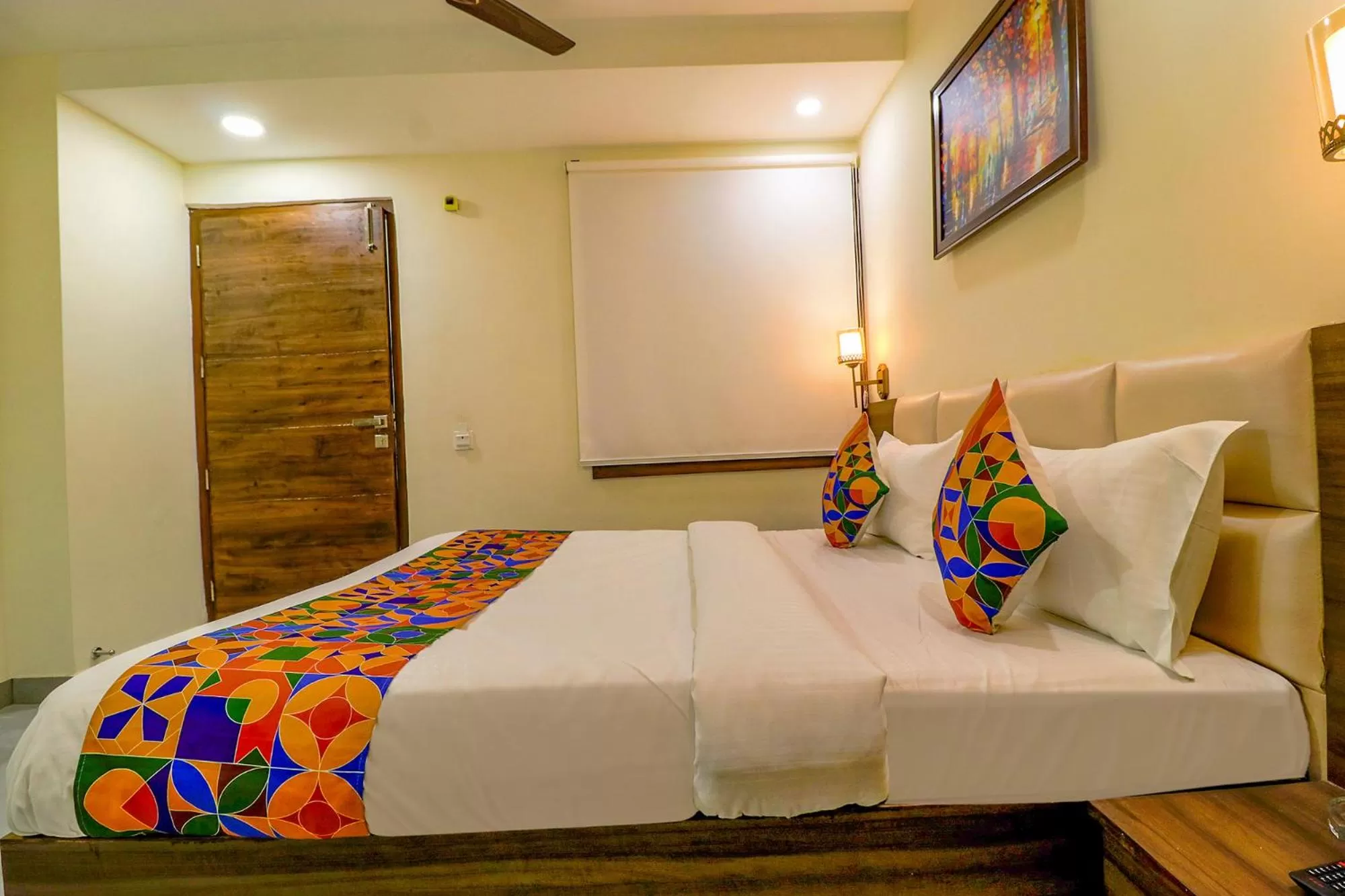 Bed in FabHotel Prime K9 Regency