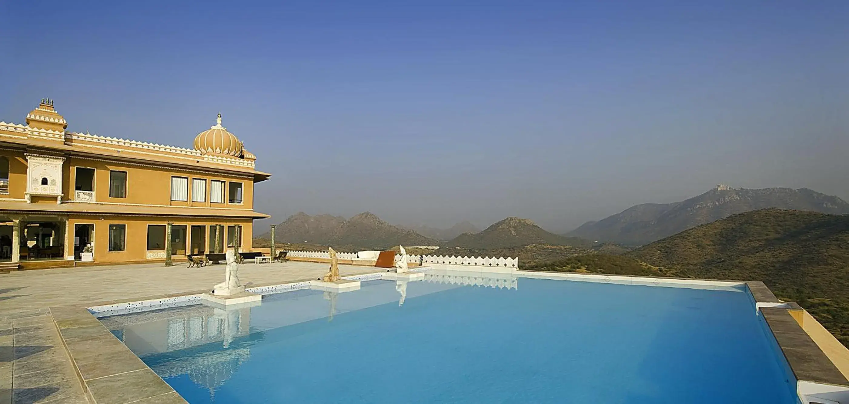 View (from property/room), Swimming Pool in Fateh Garh Resort by Fateh Collection