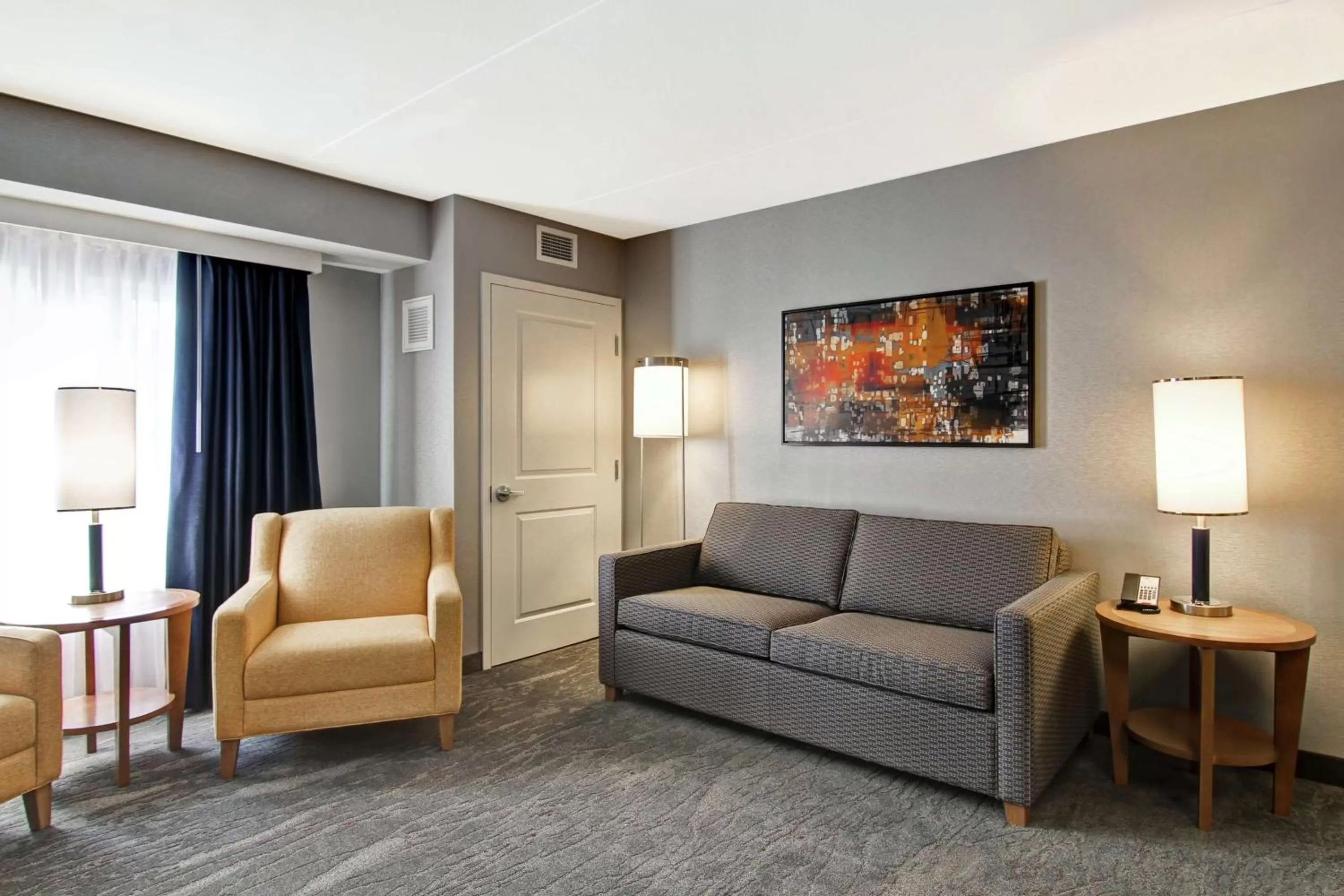 Living room in Homewood Suites By Hilton Ottawa Kanata