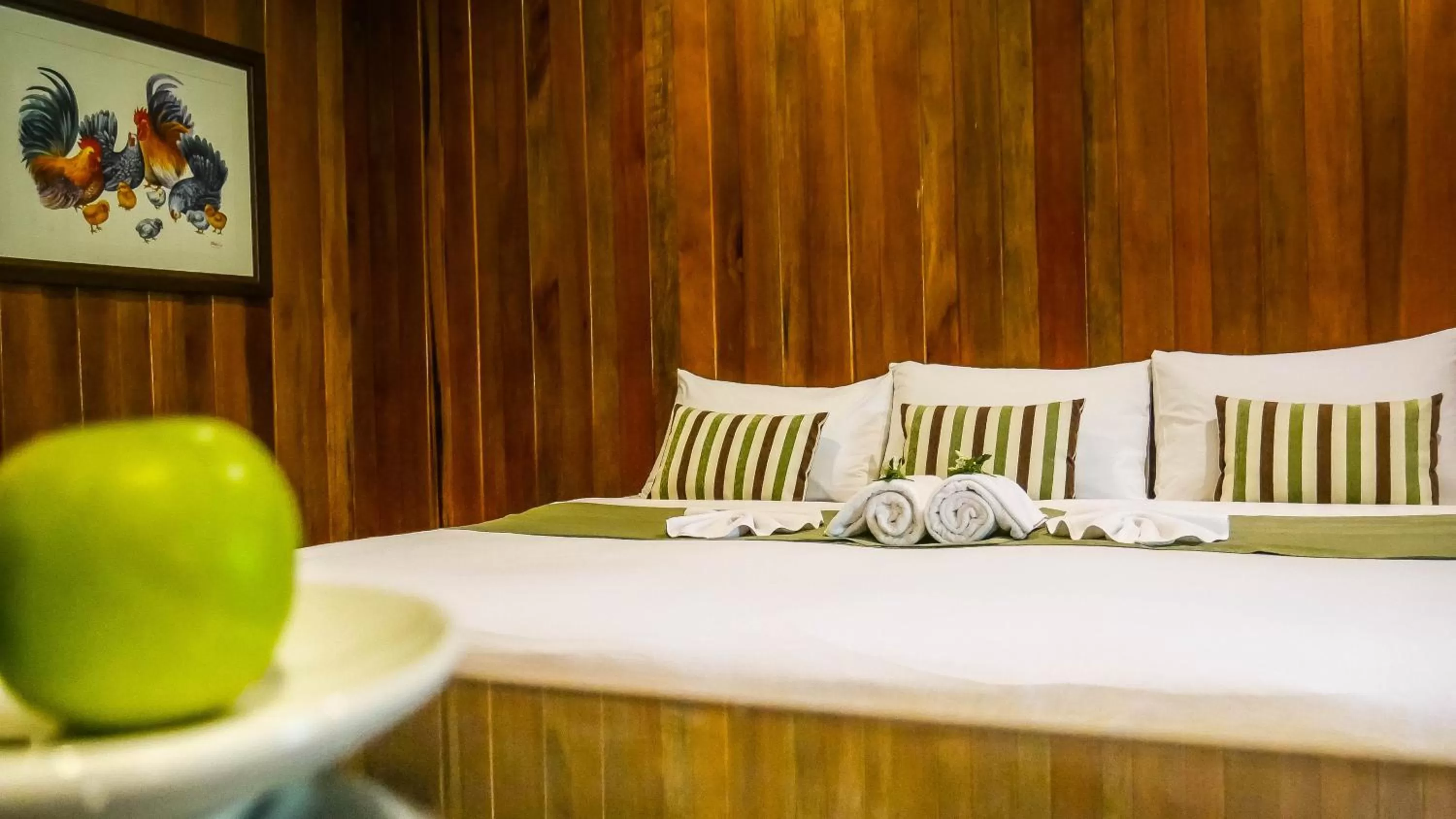 Pool view, Bed in Royal River Kwai Resort and Spa