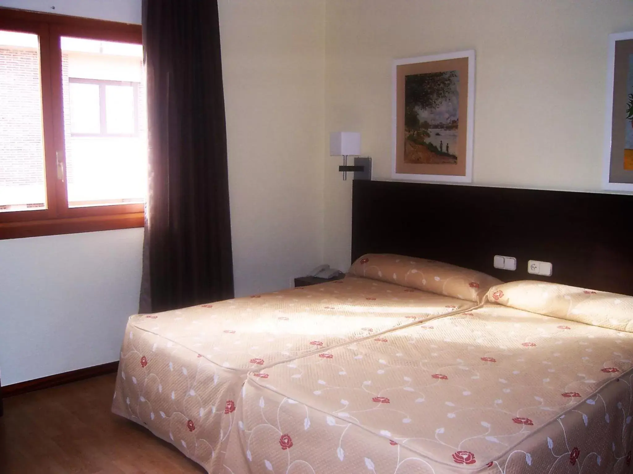 Bed in Hotel Tudanca-Aranda II
