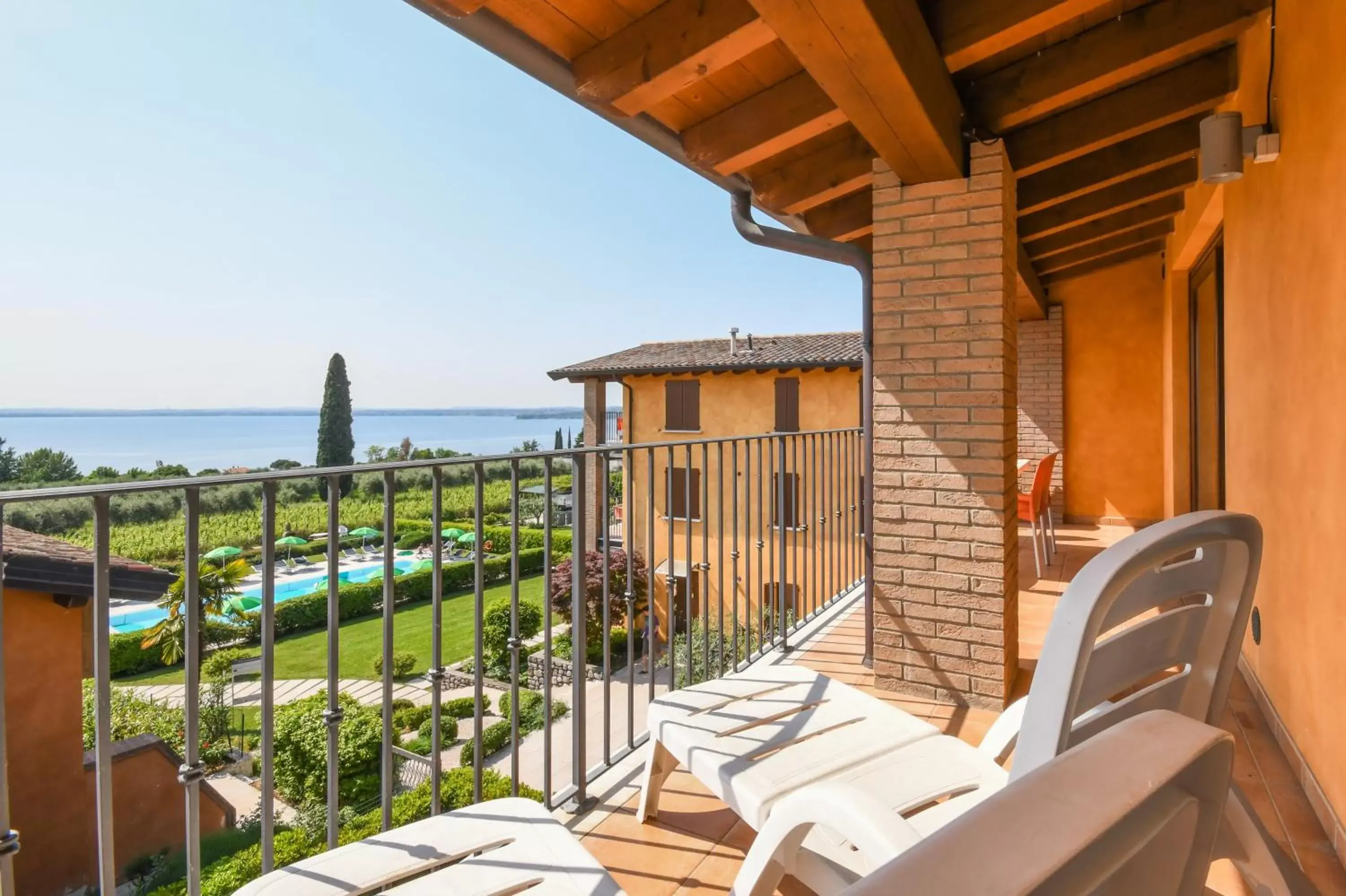 Balcony/Terrace in Residence Corte Ferrari -Ciao Vacanze-