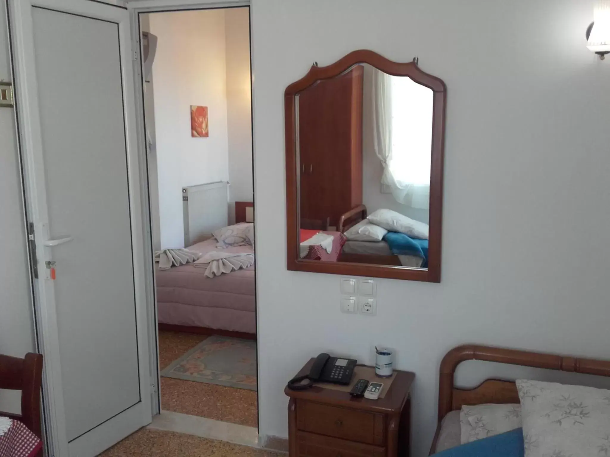 Bedroom, Bed in Hotel Fotini