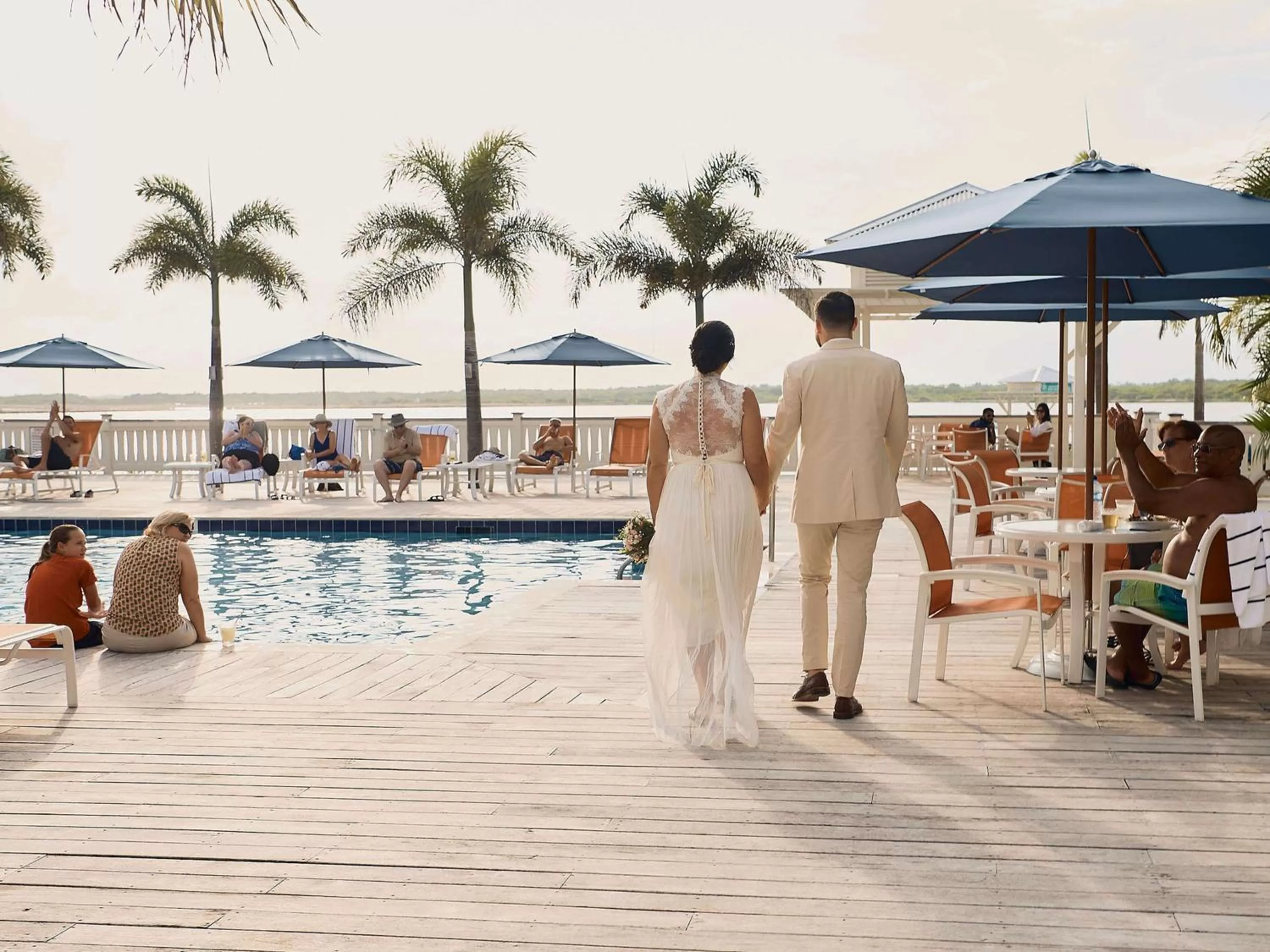 Pool view in Mahogany Bay Resort and Beach Club, Curio Collection