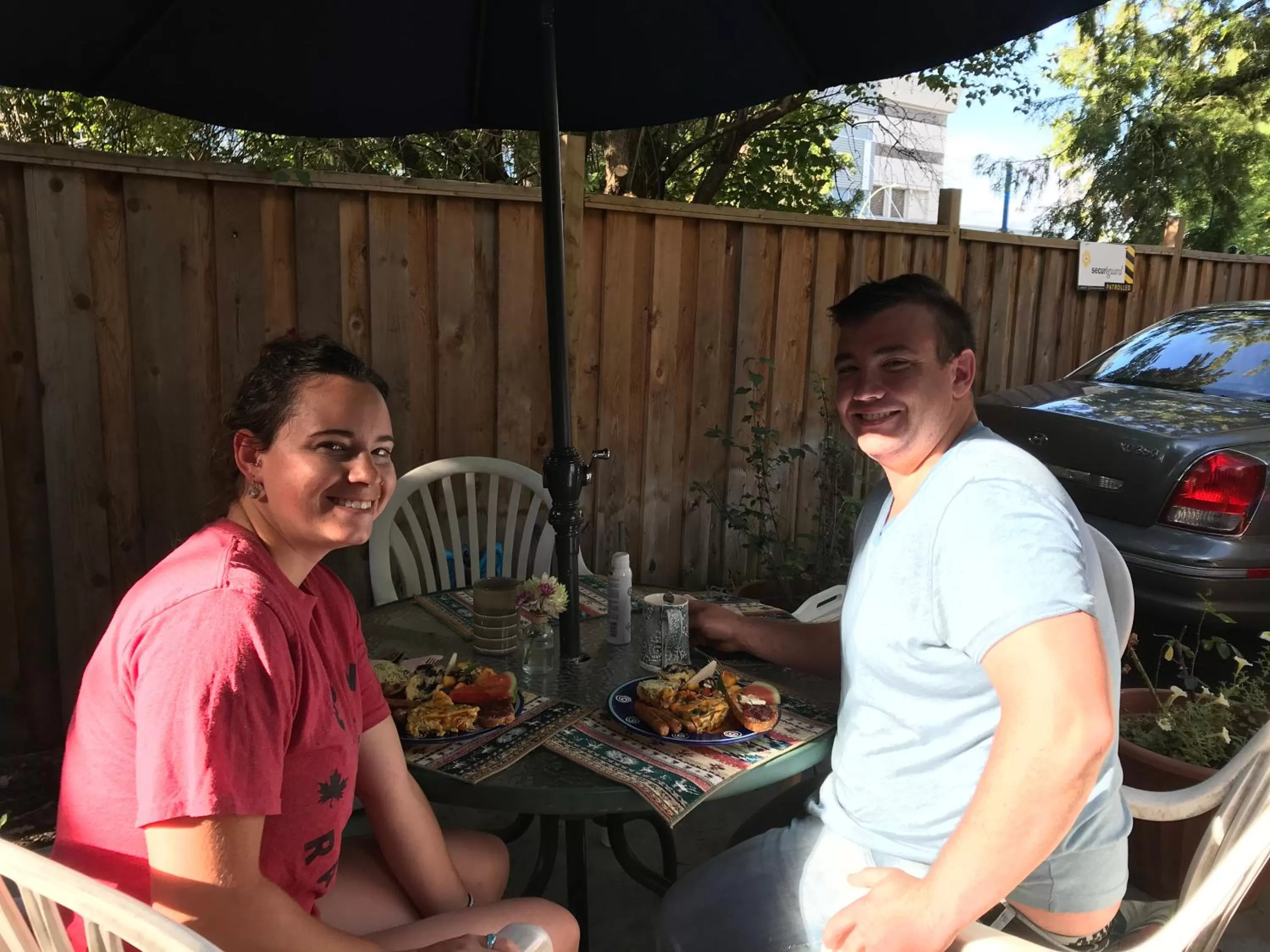 American breakfast in Stirling House