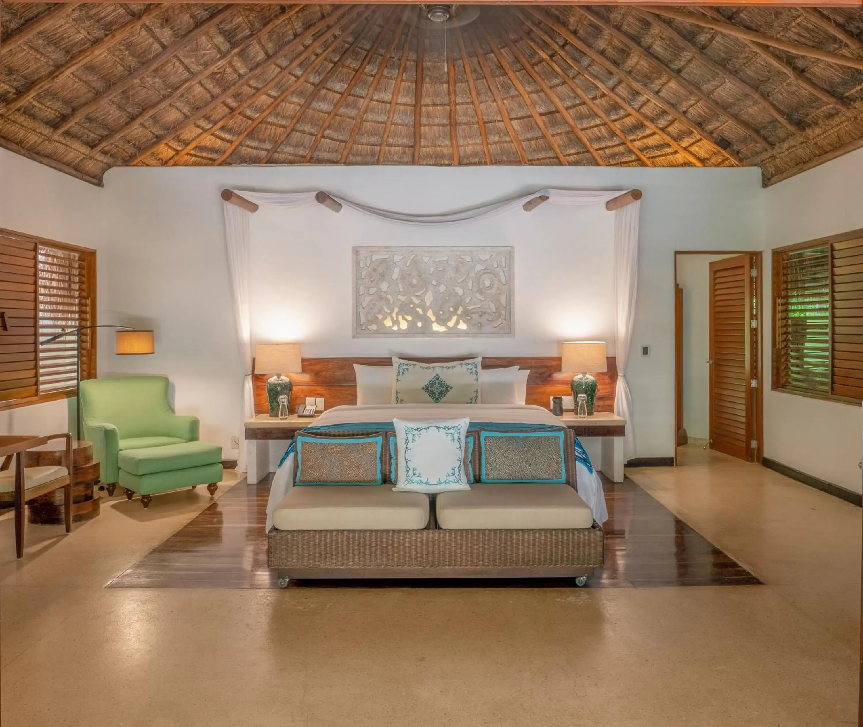 Bedroom, Bed in Viceroy Riviera Maya, a Luxury Villa Resort