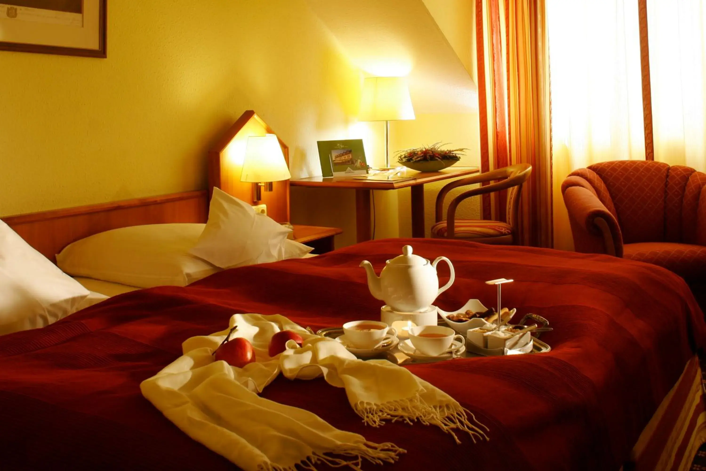 Bed in Ringhotel Hotel Zum Stein