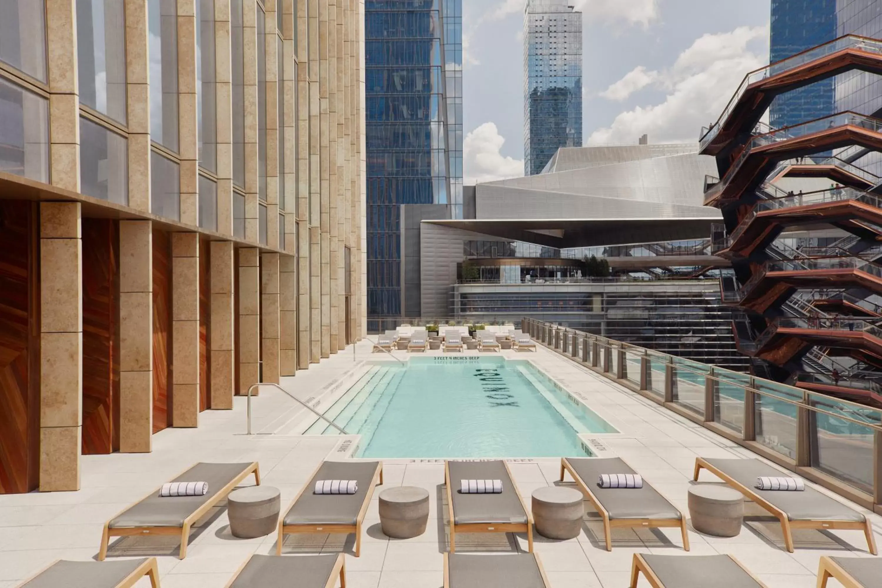 Swimming Pool in Equinox Hotel Hudson Yards New York City