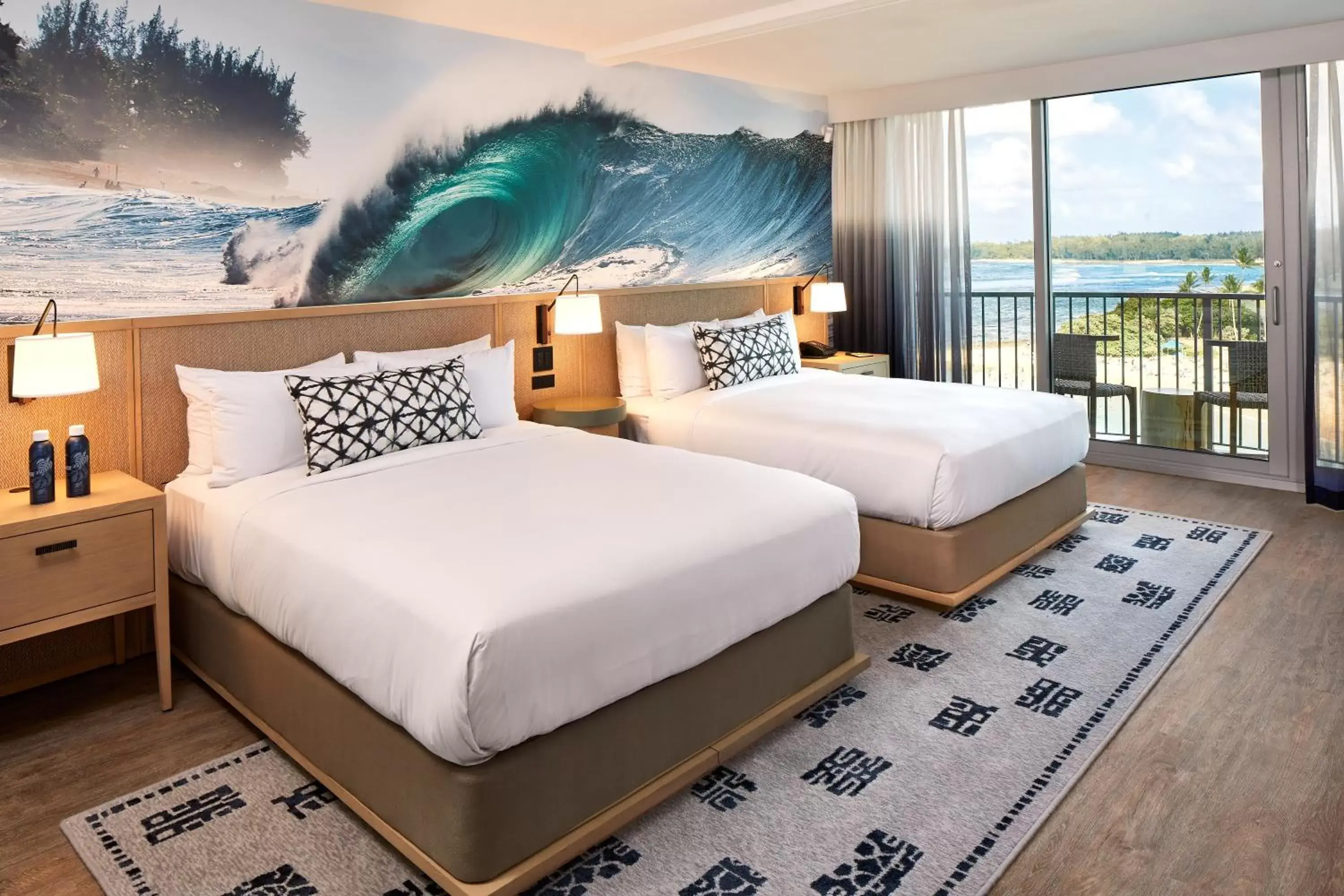 Bed in Turtle Bay Resort