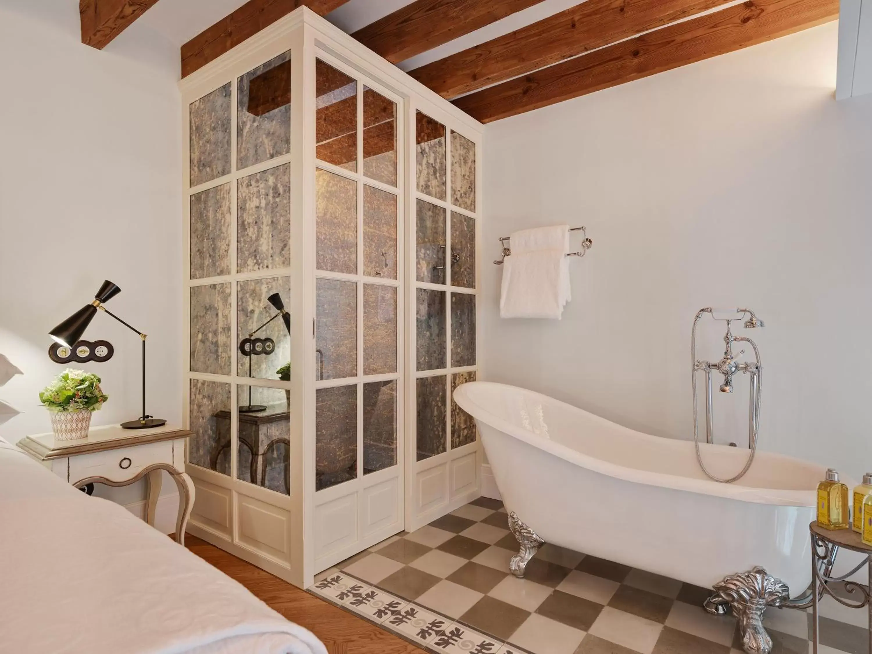 Decorative detail, Bathroom in Hotel Gloria de Sant Jaume