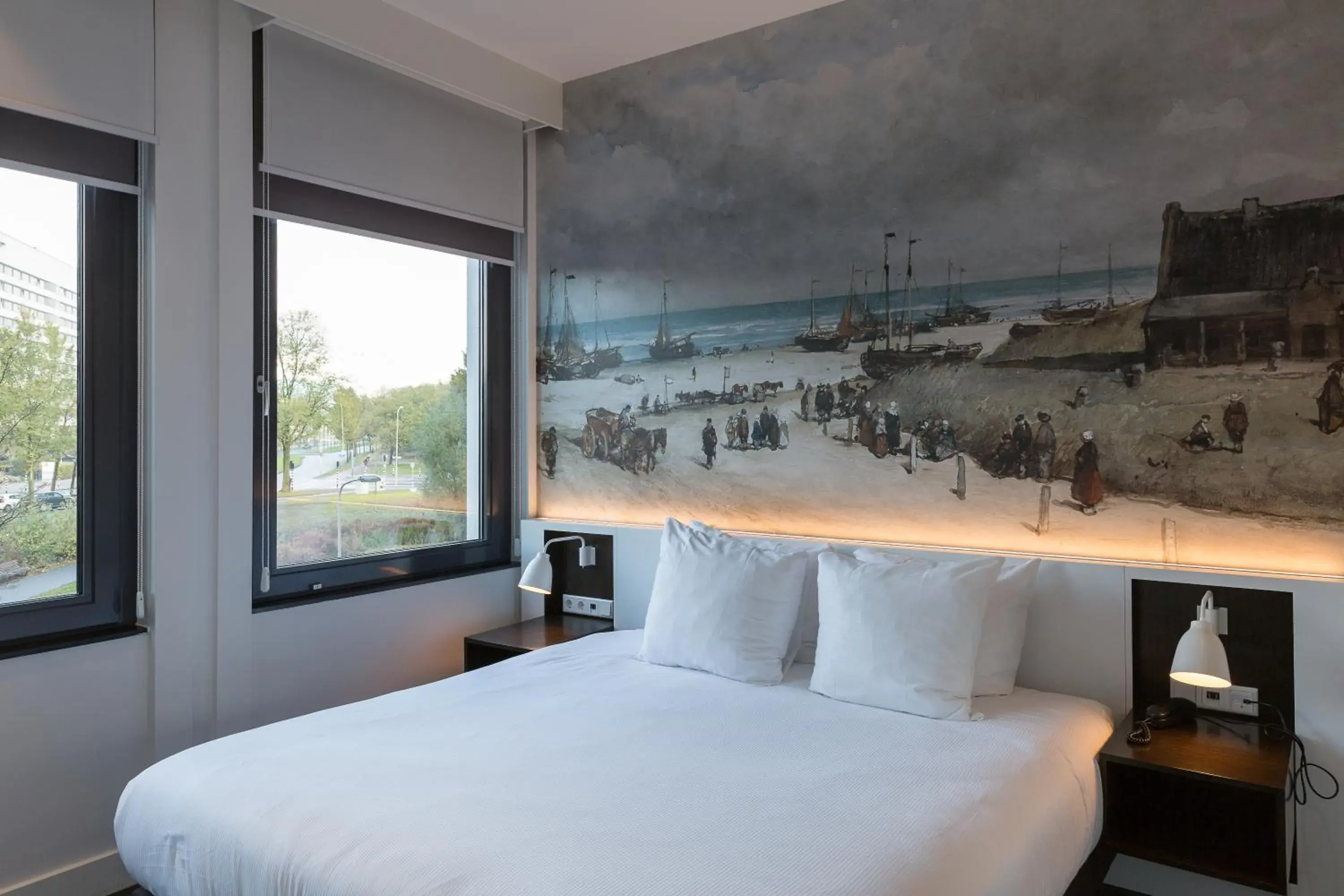 Bed in B-aparthotel Kennedy Bed in B-aparthotel Kennedy